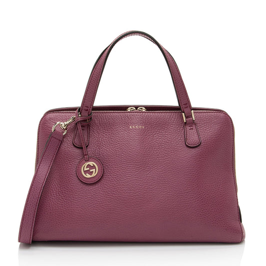 Gucci Leather Dollar Satchel