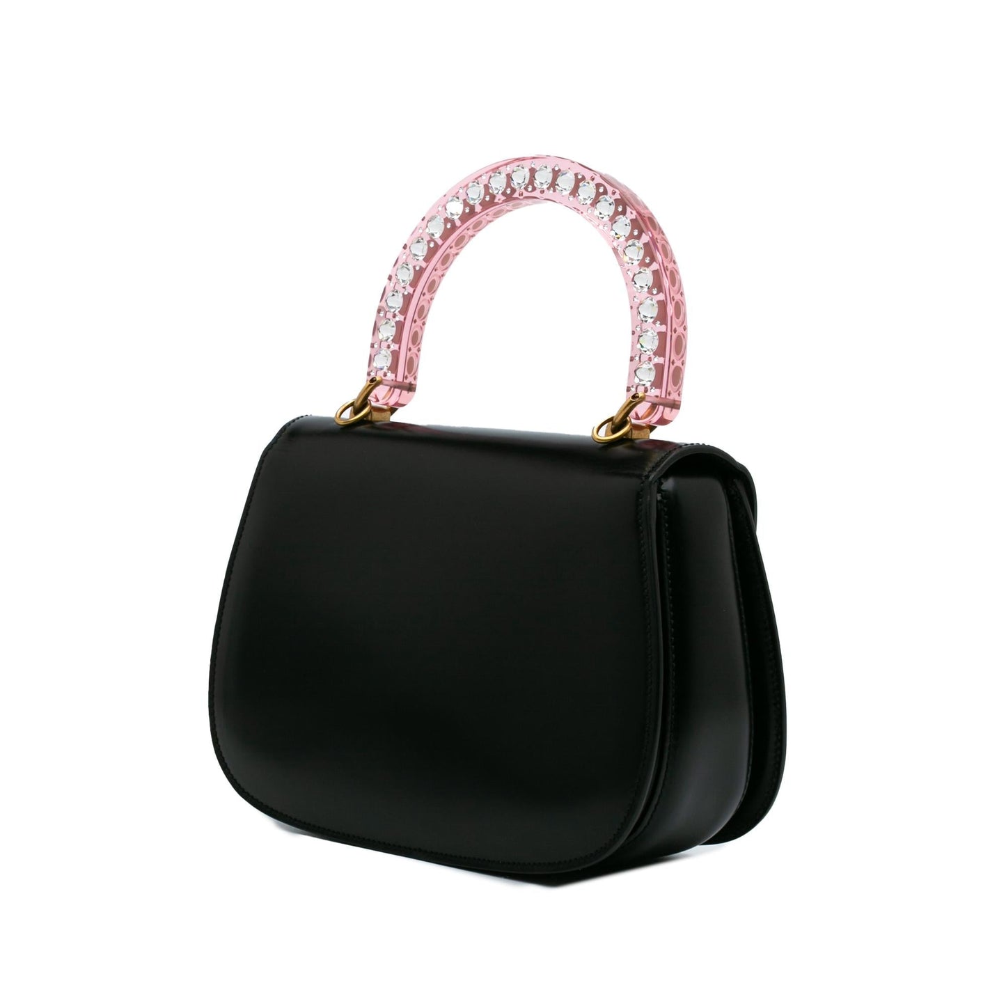 Gucci Limited Edition Medium Calfskin Acrylic Classic 2 Top Handle Bag