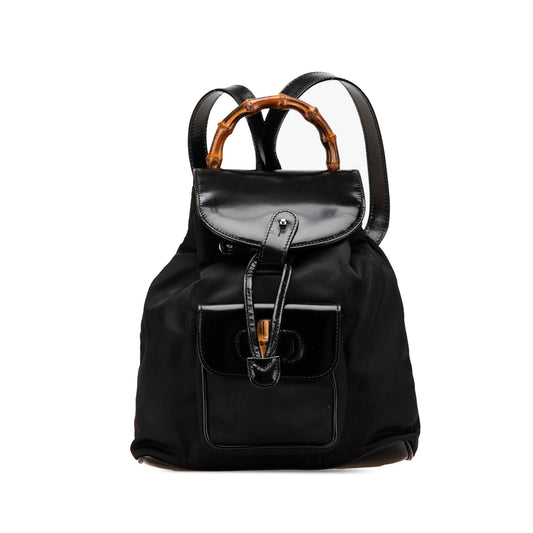Gucci Mini Bamboo Nylon Backpack