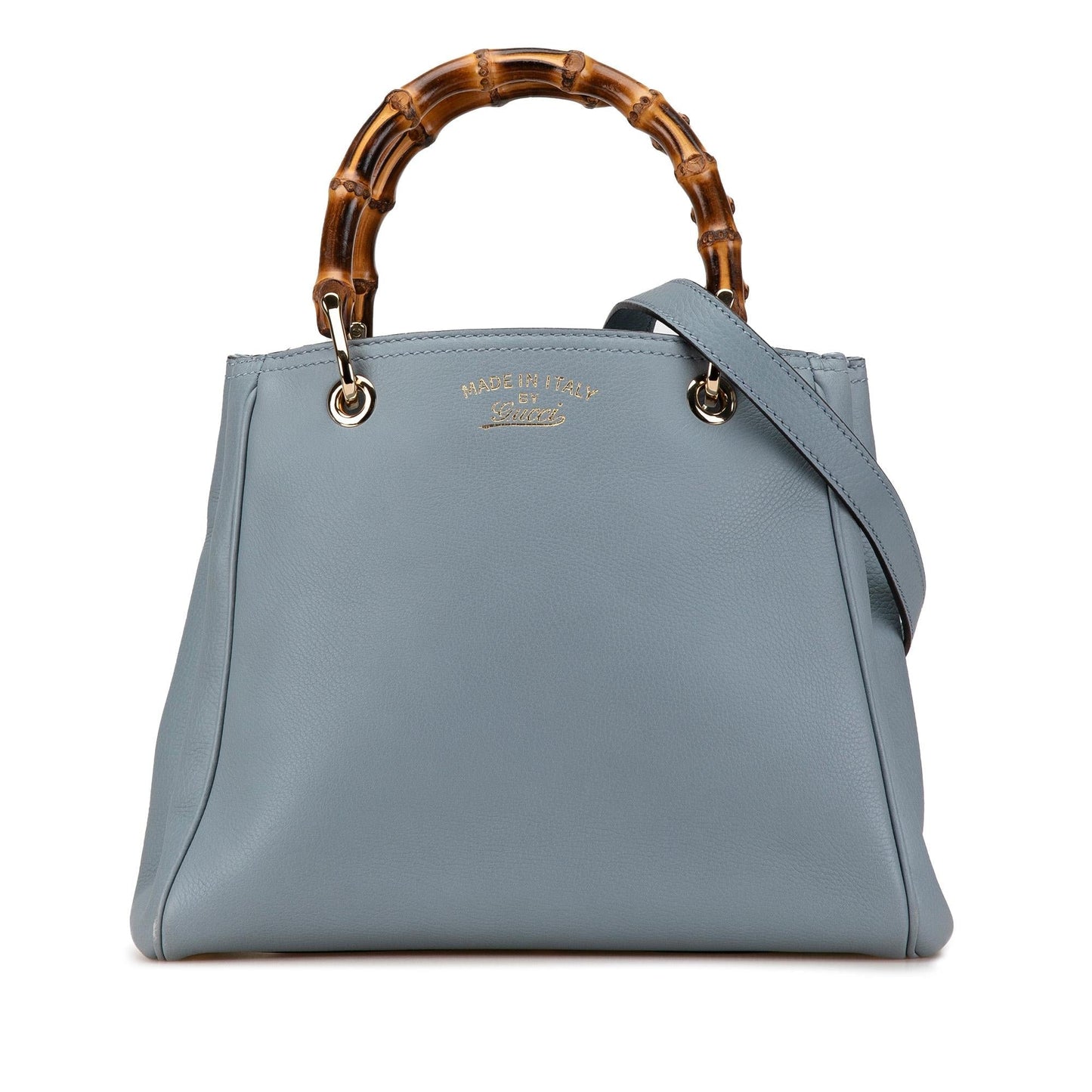 Gucci Small Calfskin Bamboo Shopper Satchel