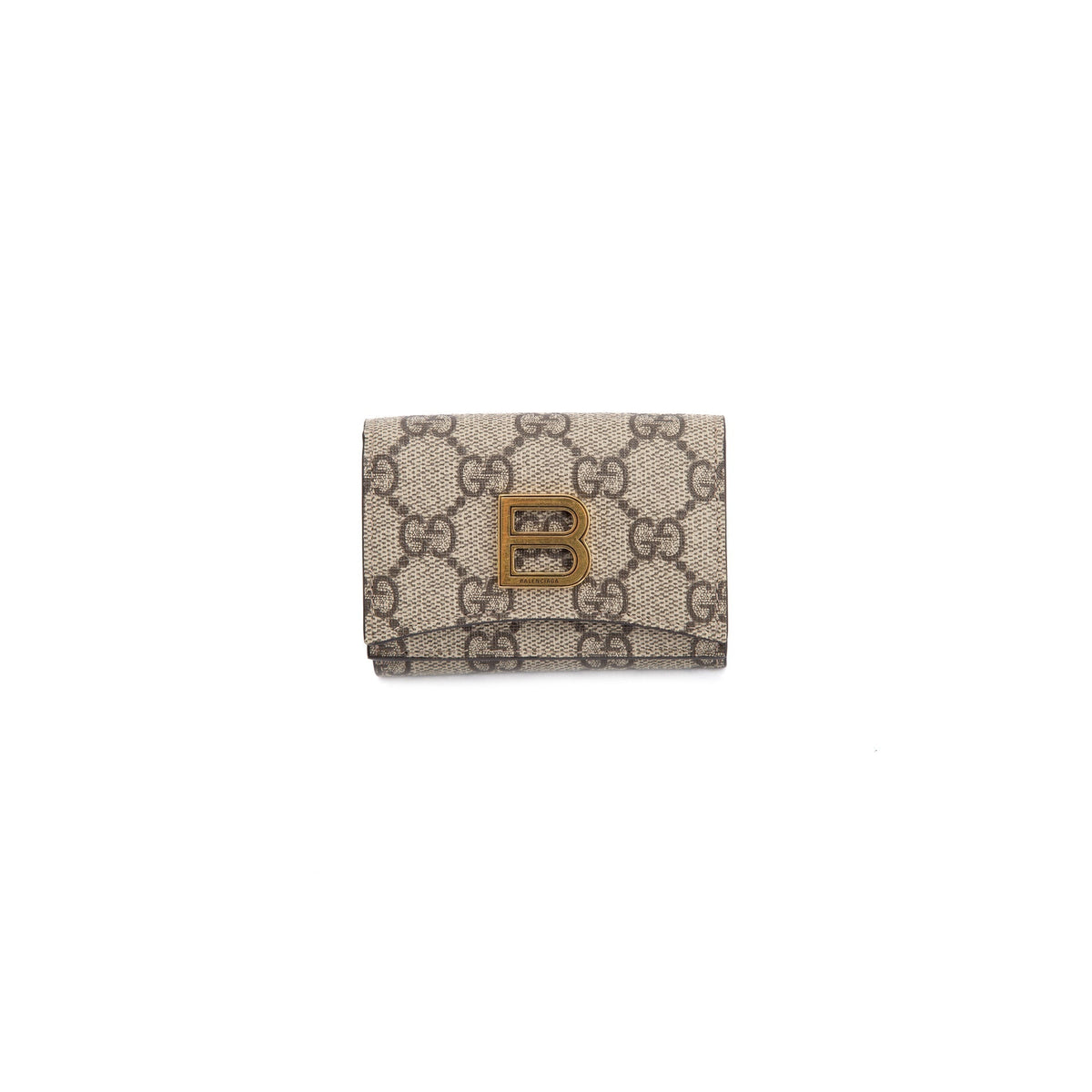 Gucci X Balenciaga The Hacker Project GG Supreme Hourglass Card Case Wallet