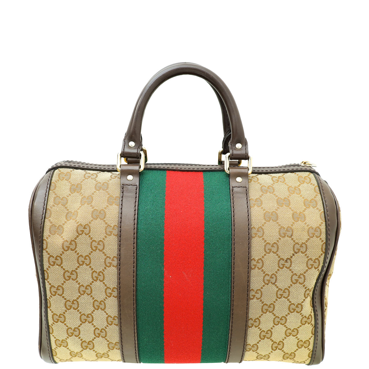 Gucci Multicolor GG Supreme   Web Joy Boston Medium Bag