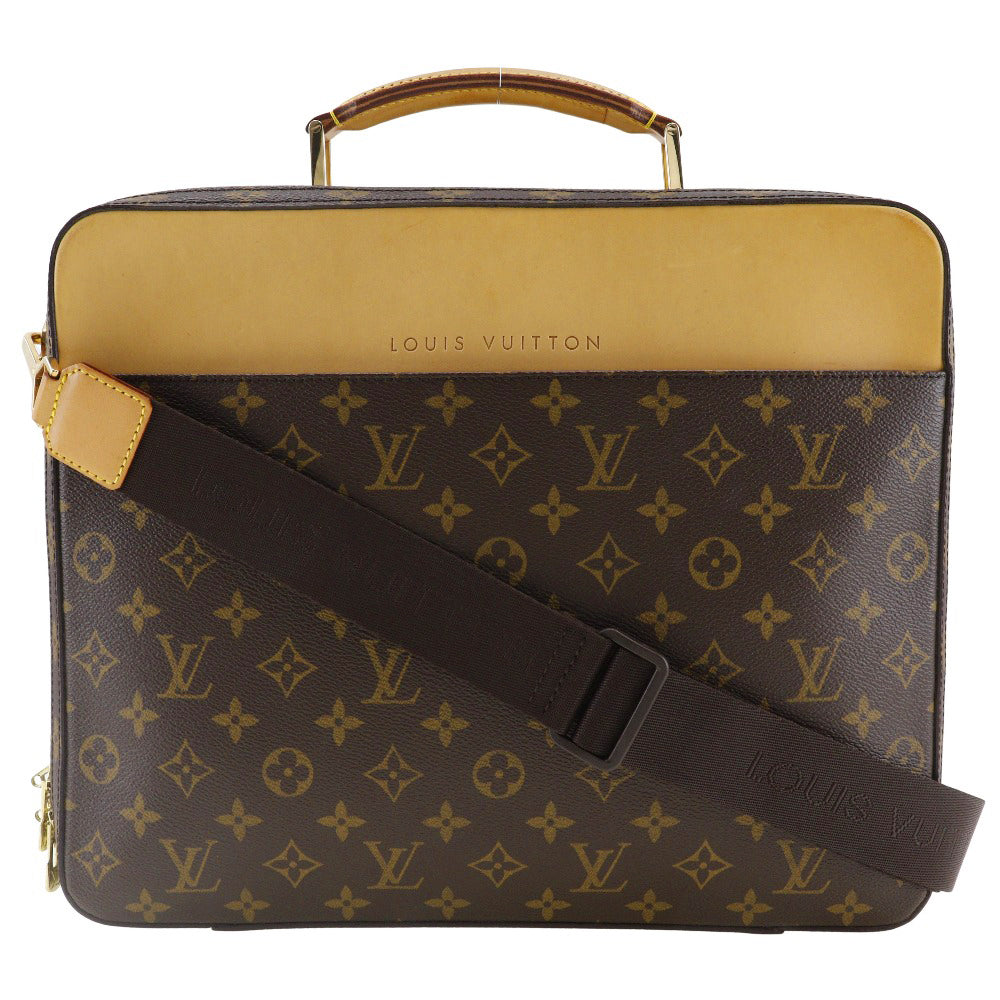 LOUIS VUITTON Business bag Monogram canvas Brown 2WAYShoulder Special order Porto Ordina Tour Savanna mens