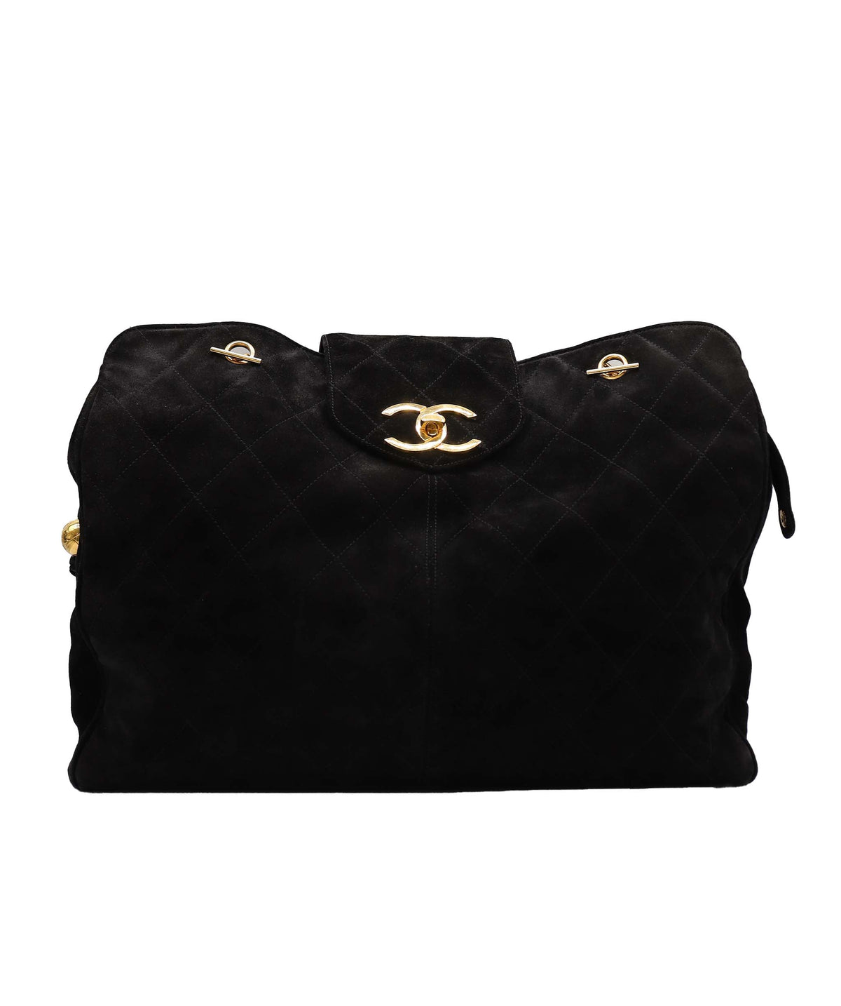 Chanel Black Suede Supermodel Tote DXBS3355