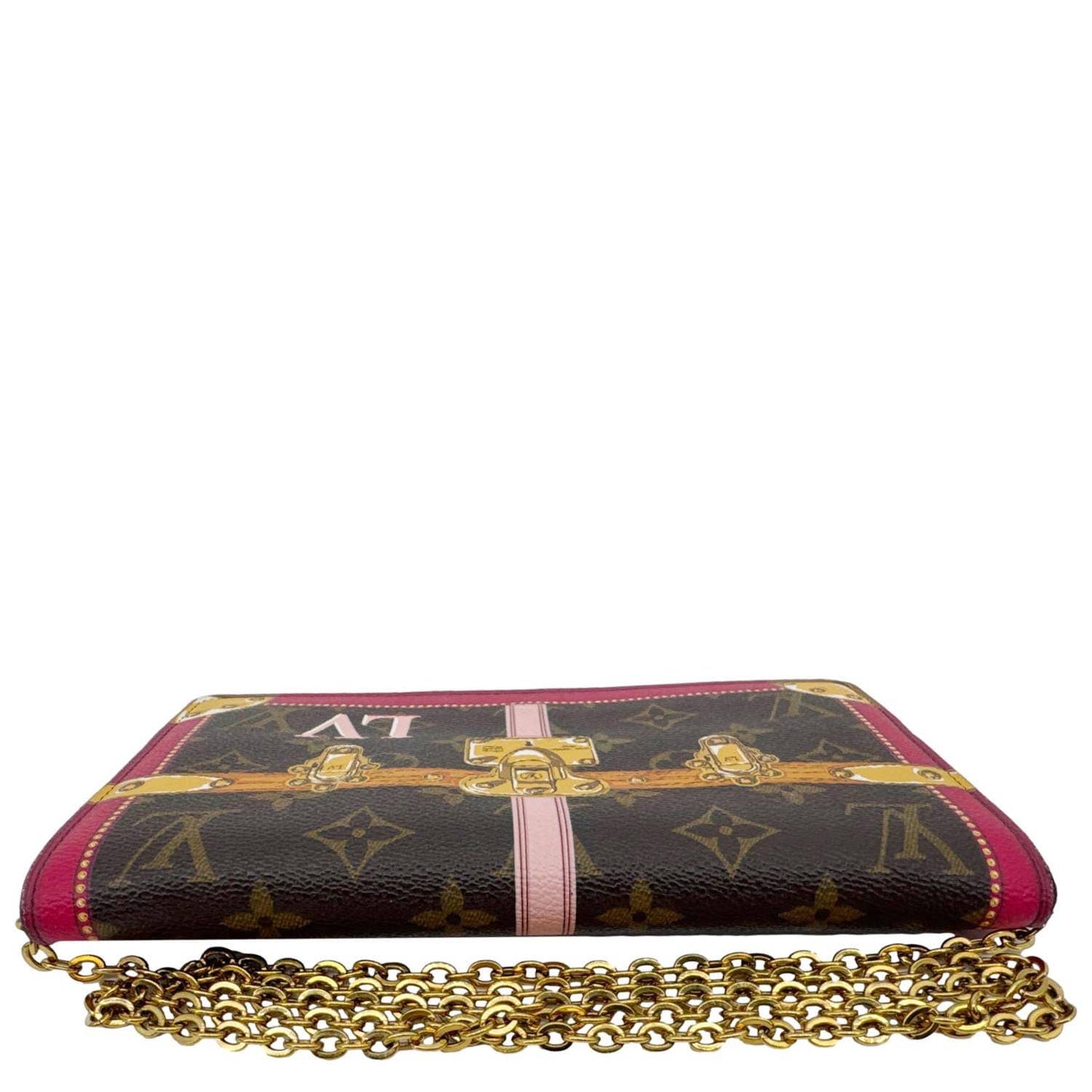 LOUIS VUITTON Summer Trunks Pochette Weekend Monogram Canvas Shoulder Bag Brown