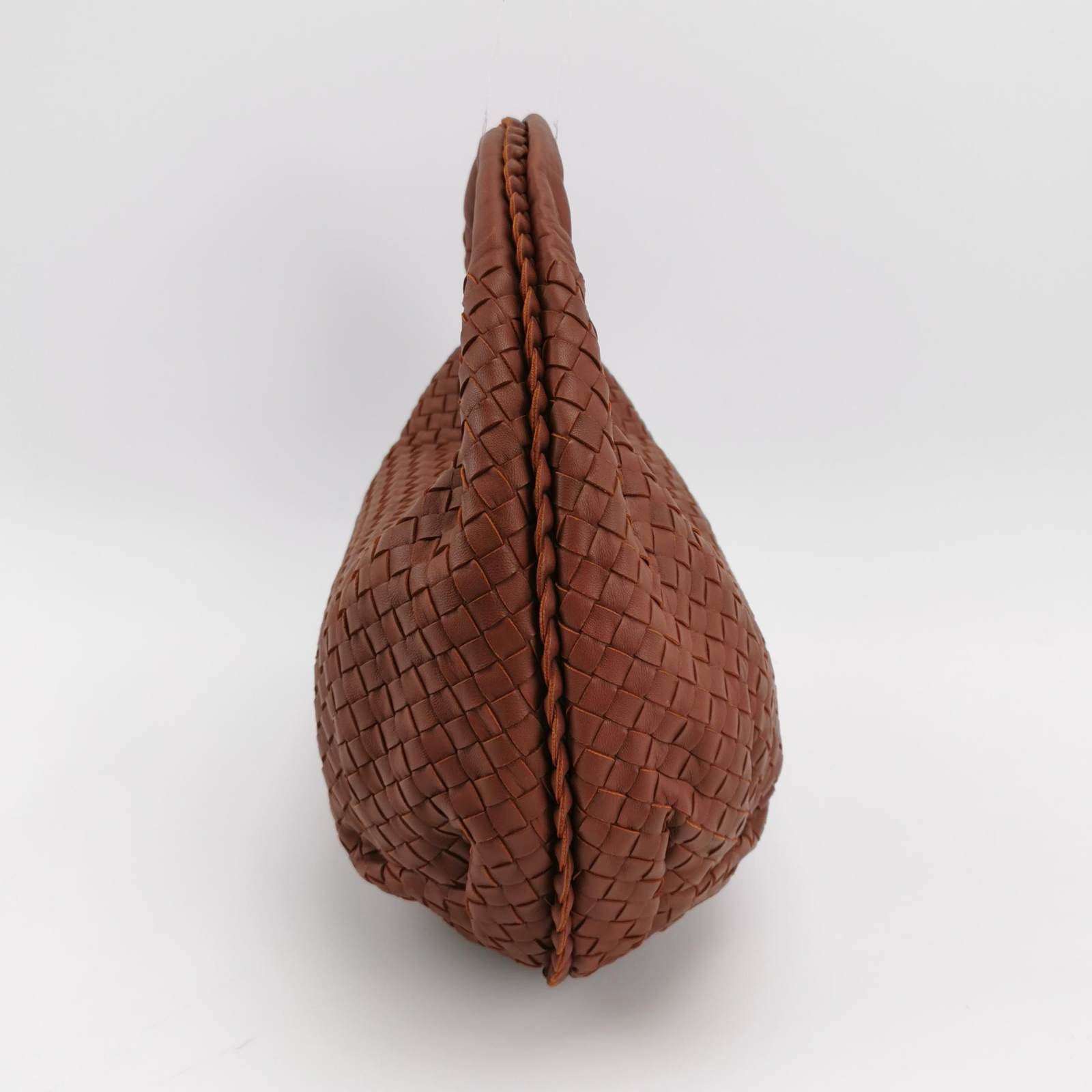 Bottega Veneta Belly Hobo Intrecciato Burgundy Nappa Leather Medium