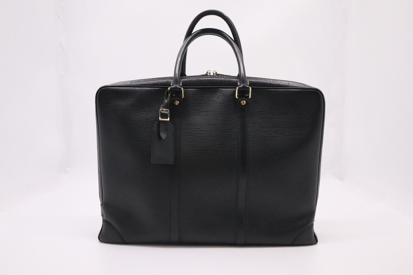 Louis Vuitton Porte Documents Voyage Business Bag in Black Epi Leather