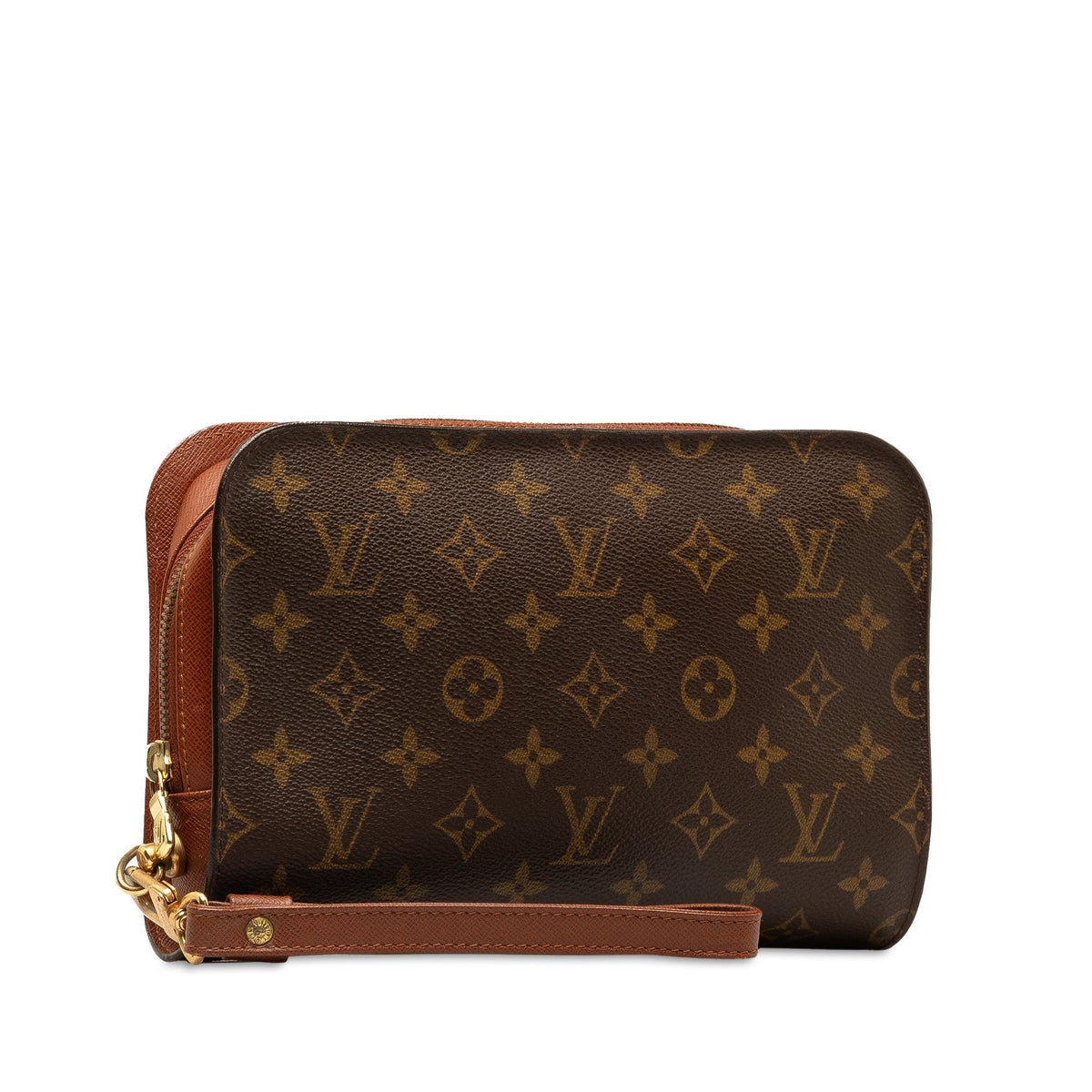 Brown Louis Vuitton Monogram Orsay Clutch Bag