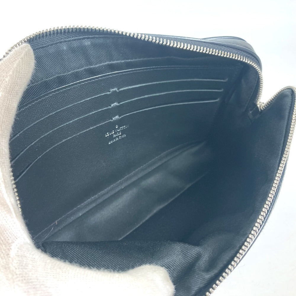 LOUIS VUITTON business bag N60182 Damier Grafitto Canvas black Damier Grafitte Alpha clutch unisex(Unisex)