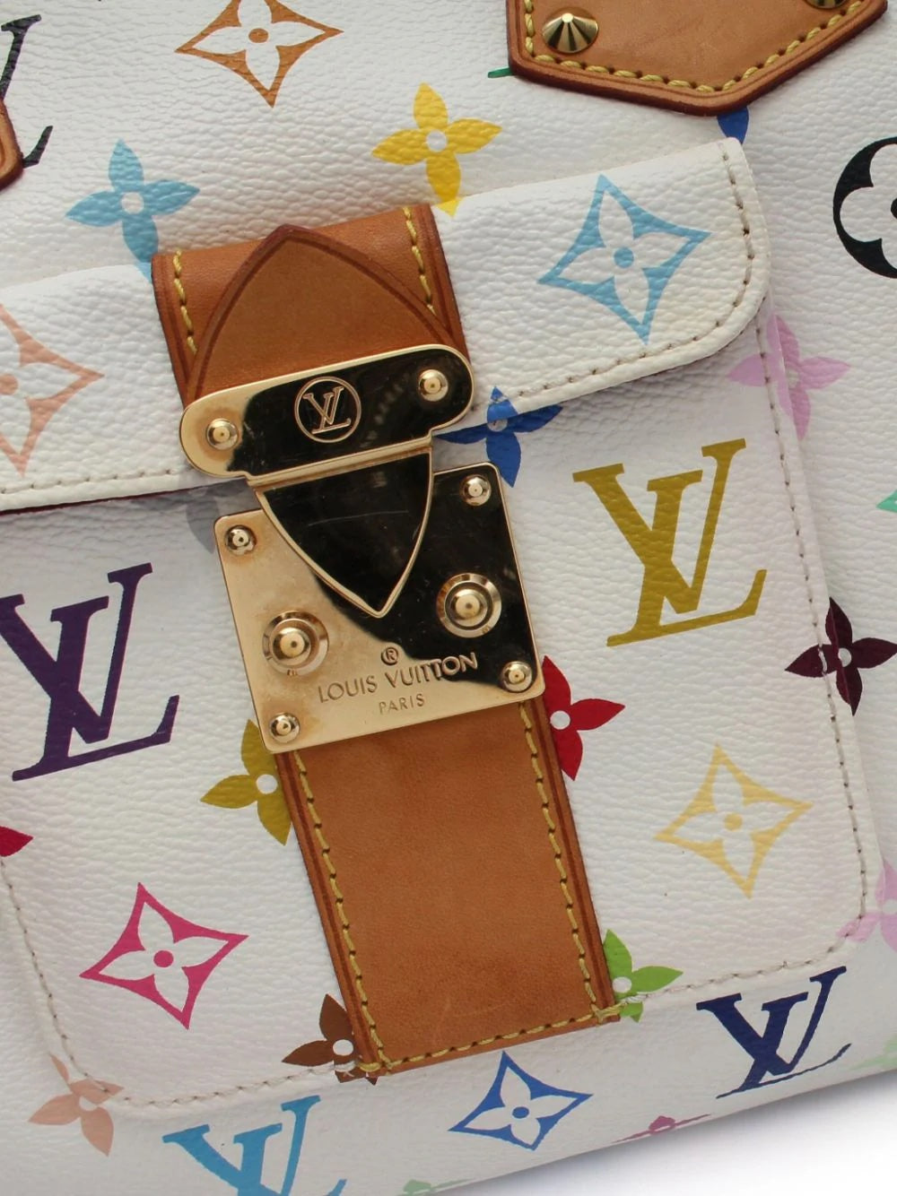 LOUIS VUITTON X TAKASHI MURAKAMI MULTICOLOR MONOGRAM LIMITED EDITION HANDBAG