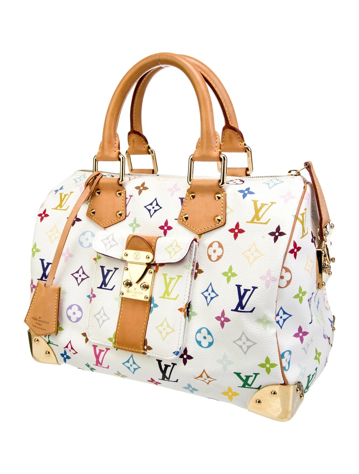 LOUIS VUITTON X TAKASHI MURAKAMI MULTICOLOR MONOGRAM LIMITED EDITION HANDBAG