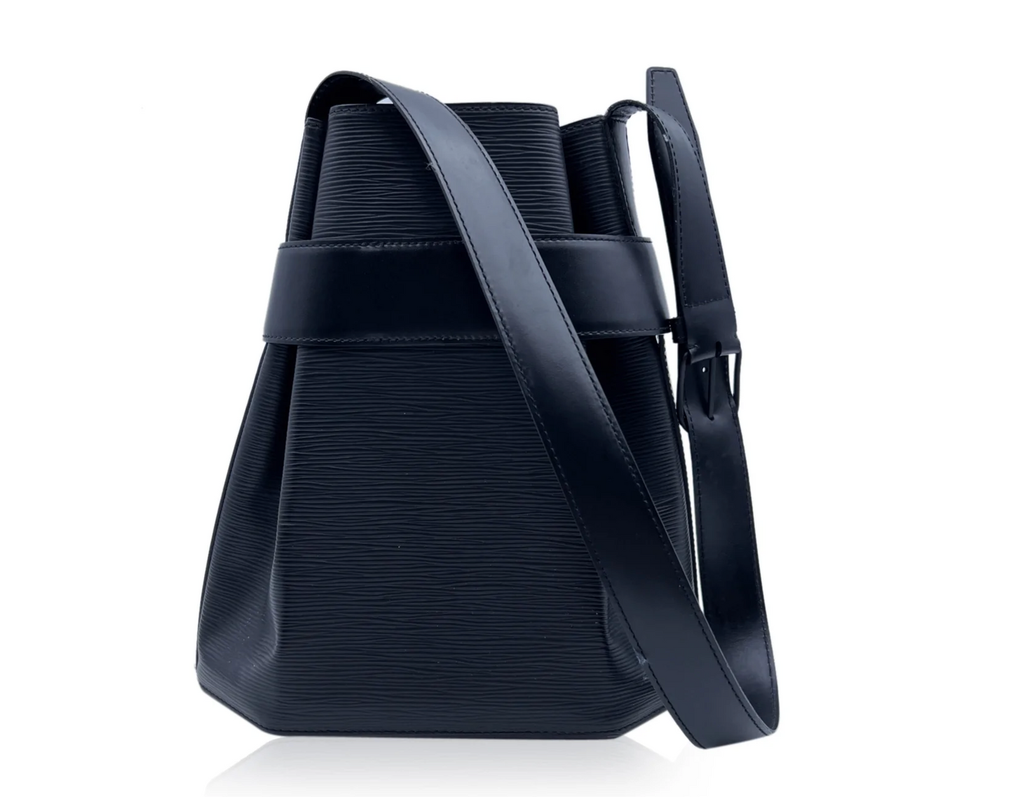 LOUIS VUITTON BLUE EPI LEATHER SAC D'EPAULE BAG