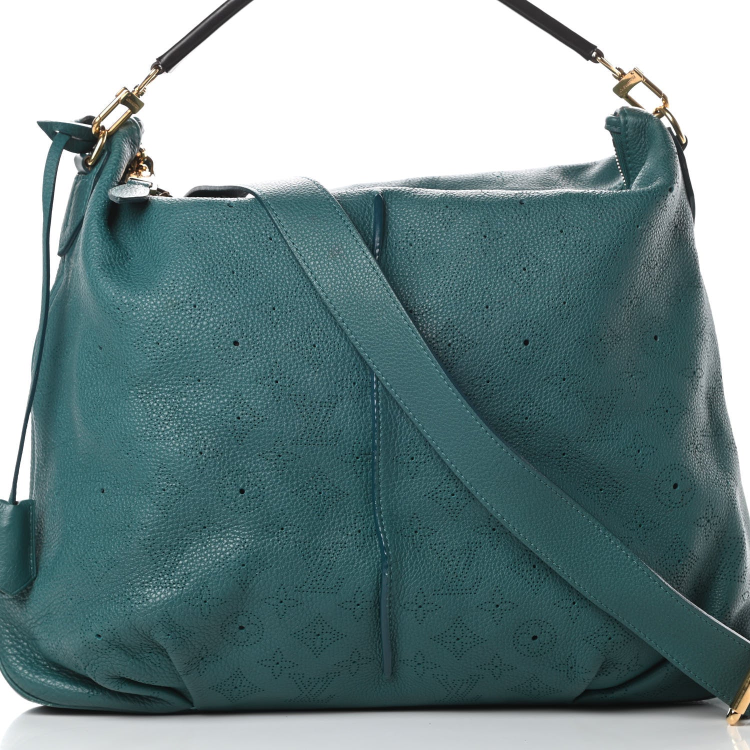 LOUIS VUITTON MAHINA SELENE MM BAG LAGON