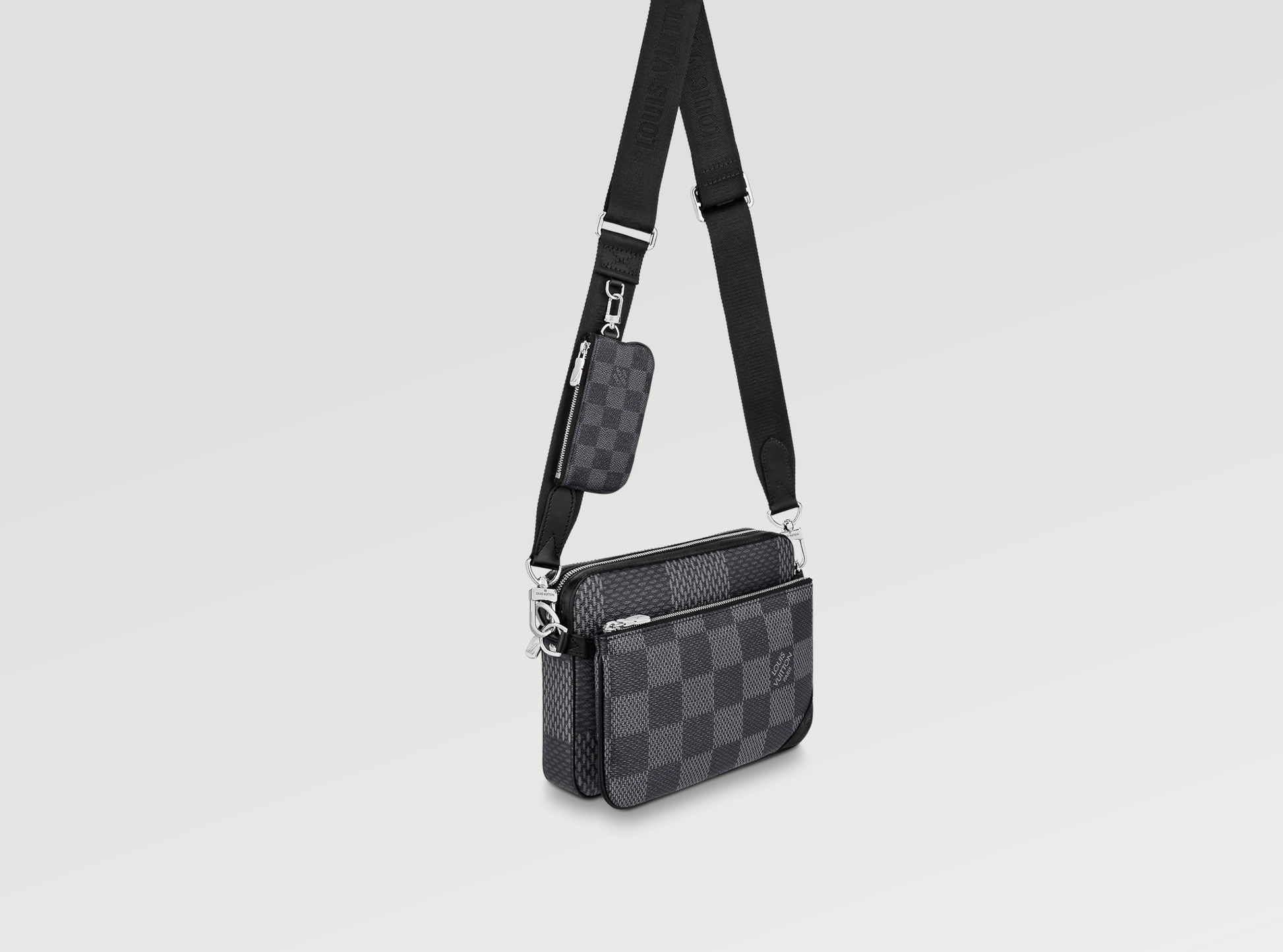 LOUIS VUITTON TRIO MESSENGER BAG DAMIER GRAPHITE