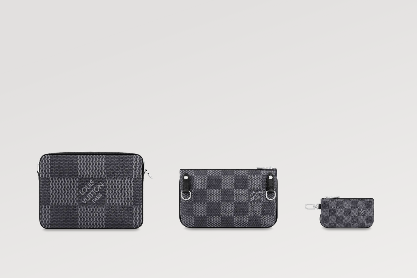 LOUIS VUITTON TRIO MESSENGER BAG DAMIER GRAPHITE