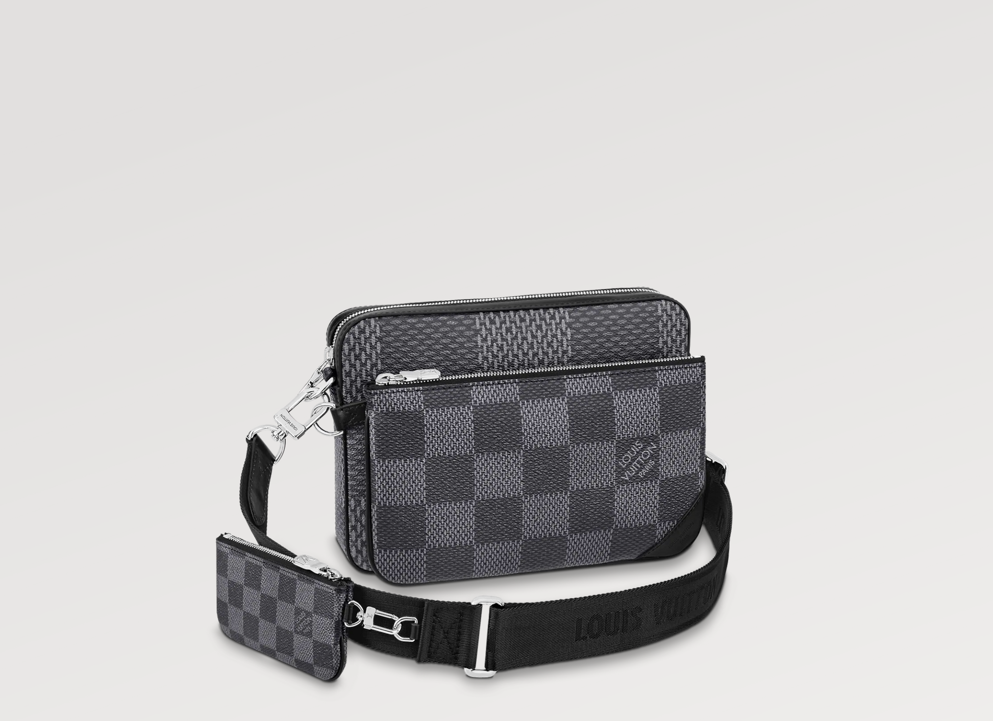 LOUIS VUITTON TRIO MESSENGER BAG DAMIER GRAPHITE