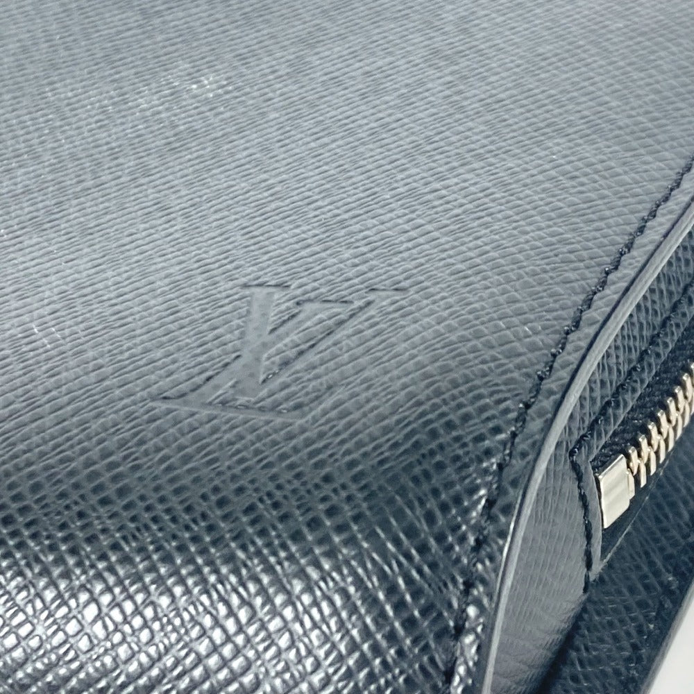 LOUIS VUITTON business bag M30182 Taiga Leather black Taiga Baikal mens