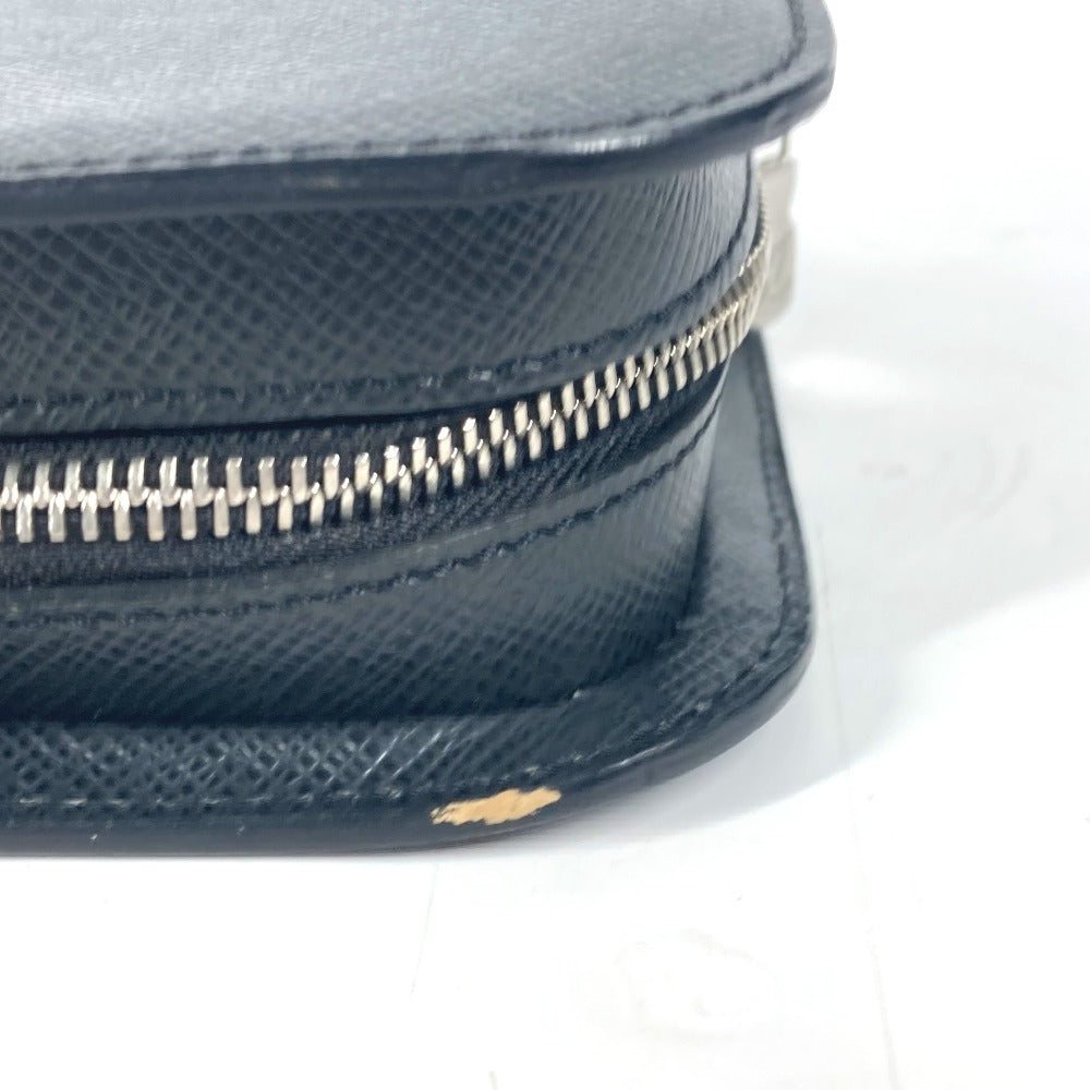 LOUIS VUITTON business bag M30182 Taiga Leather black Taiga Baikal mens