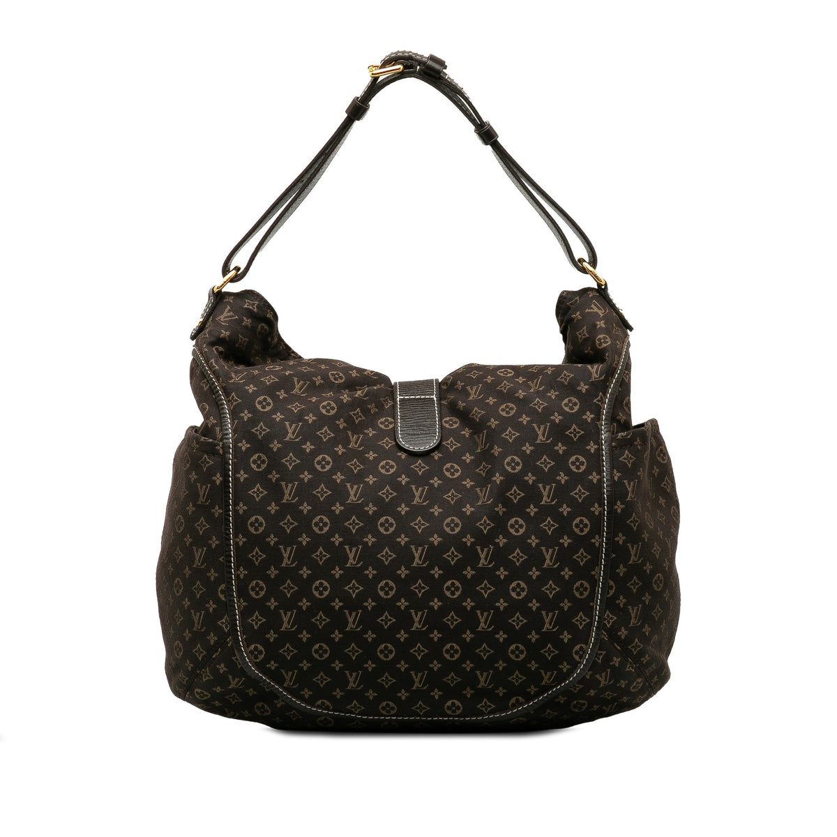 Brown Louis Vuitton Monogram Mini Lin Romance Hobo Bag