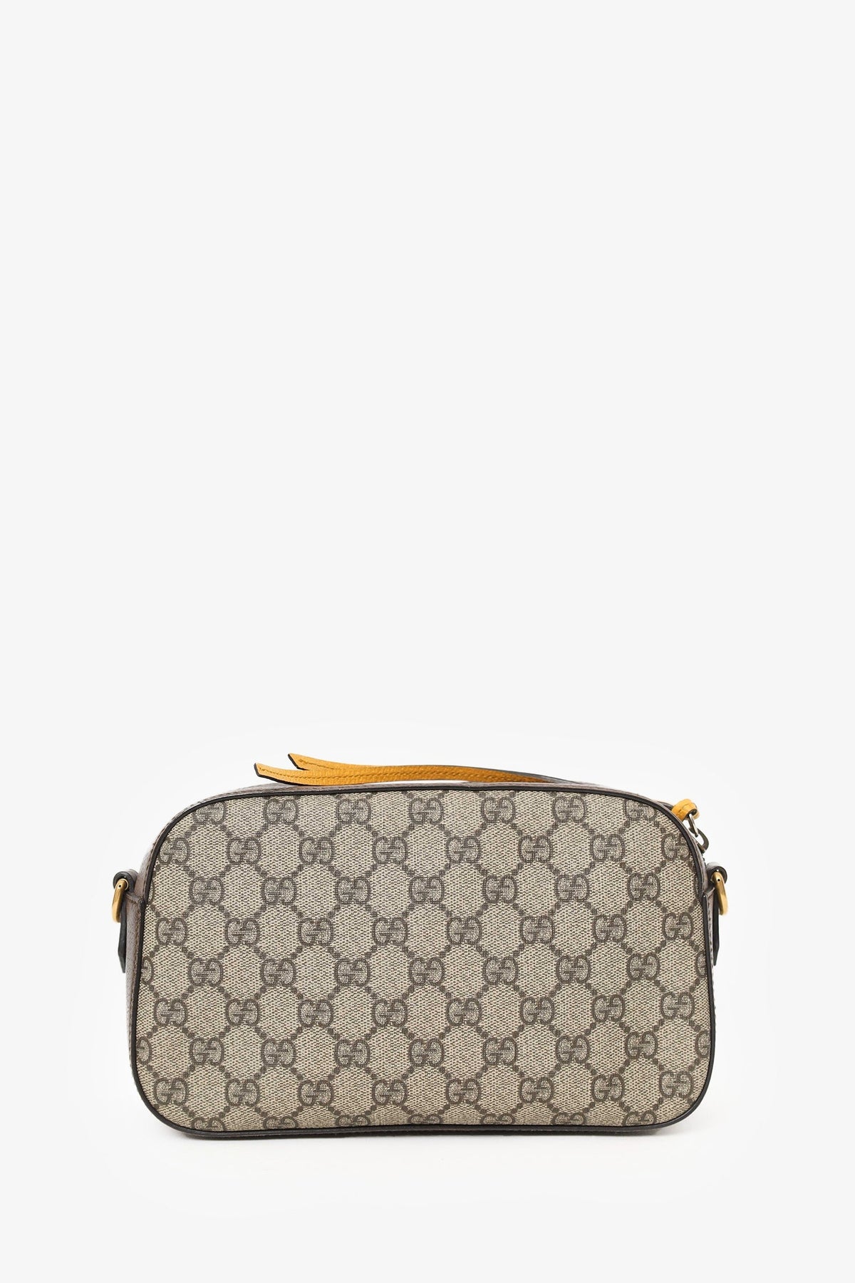 Gucci Brown Neo   Messenger Bag With Web Strap