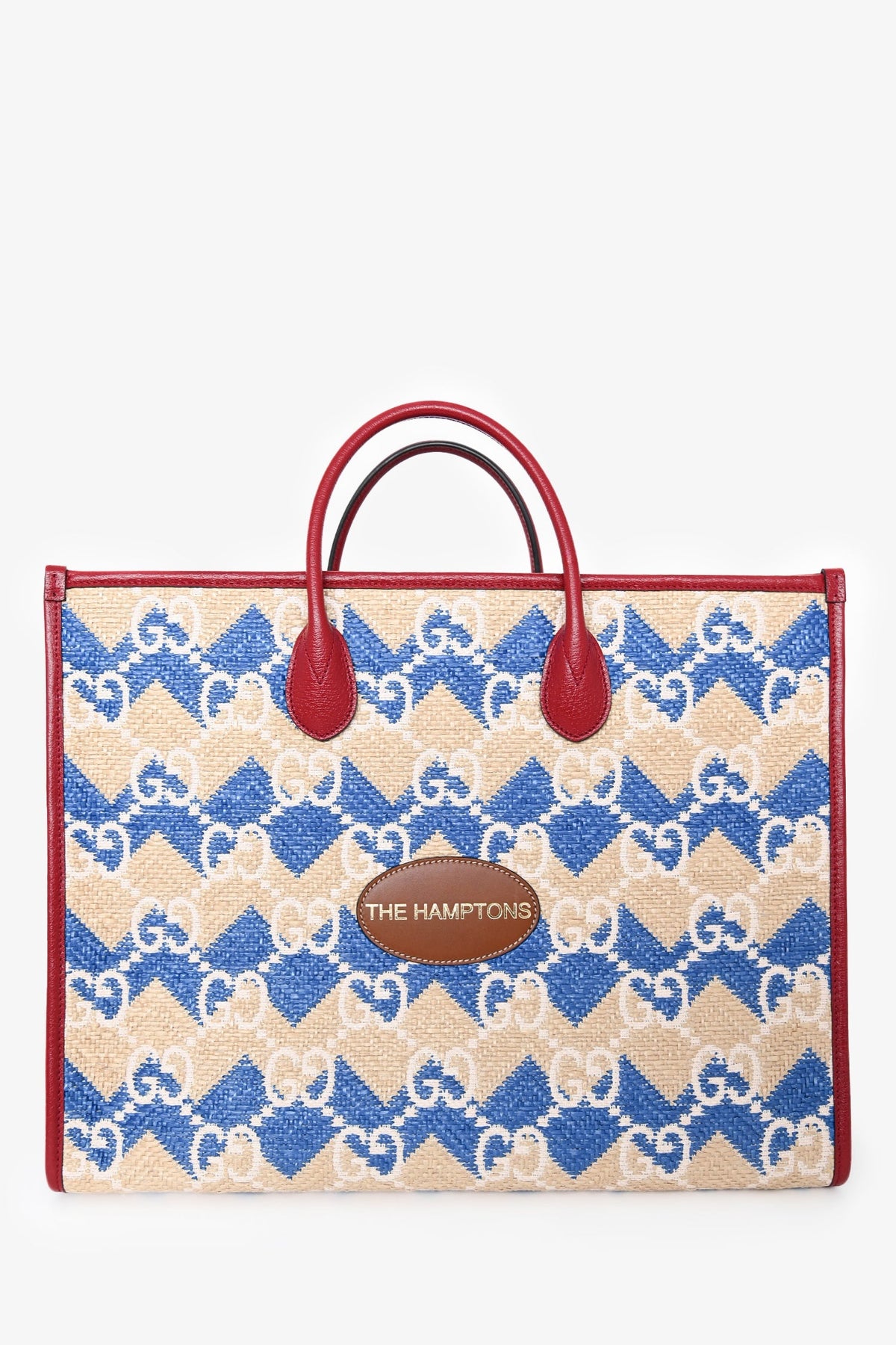 Gucci X Hamptons Limited Edition Canvas GG Tote with Strap