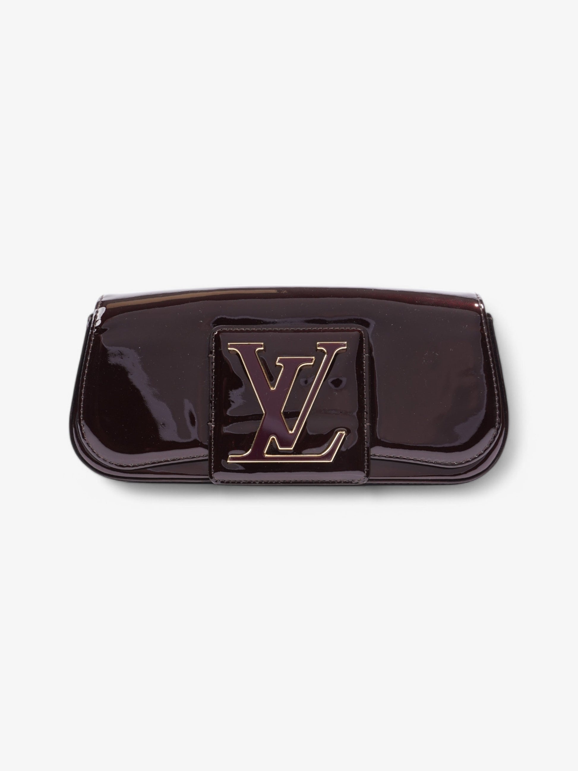 Louis Vuitton Sobe Clutch Amarante Patent Leather