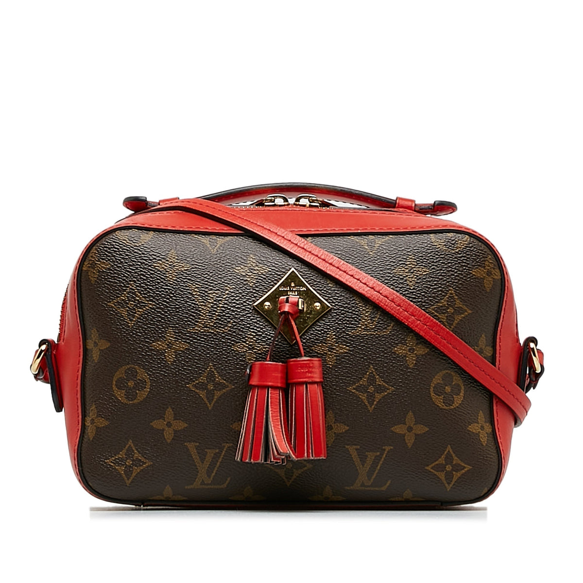 Brown Louis Vuitton Monogram Saintonge Crossbody Bag
