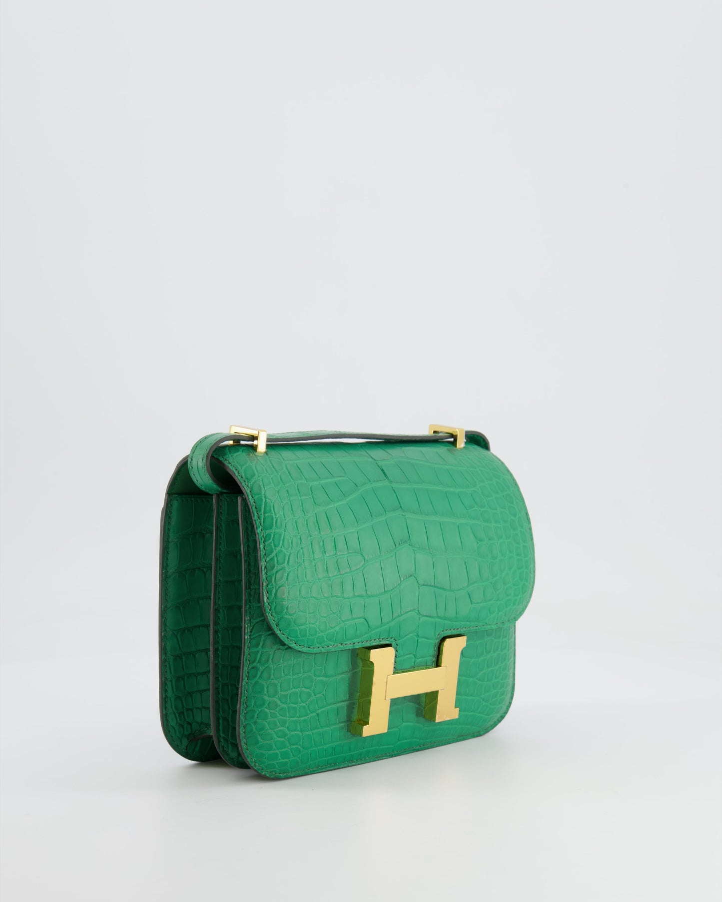 *STORE FRESH* Hermes Constance III 18 Bag in Cactus Alligator Mississippiensis Leather with Gold Hardware