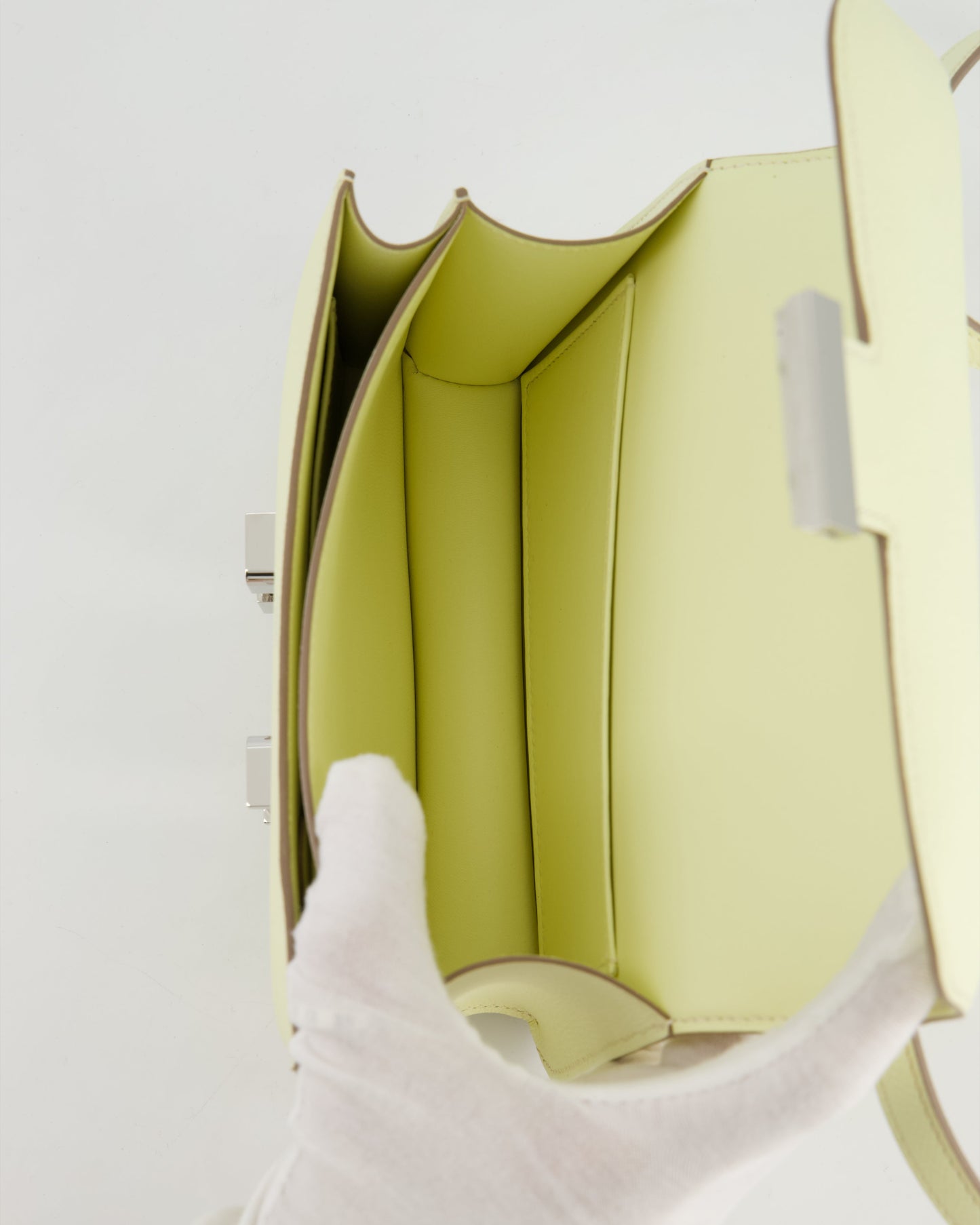 *NEW COLOUR* Hermes Constance III 18 Miroir Bag in Jaune Milton Epsom Leather with Palladium Hardware
