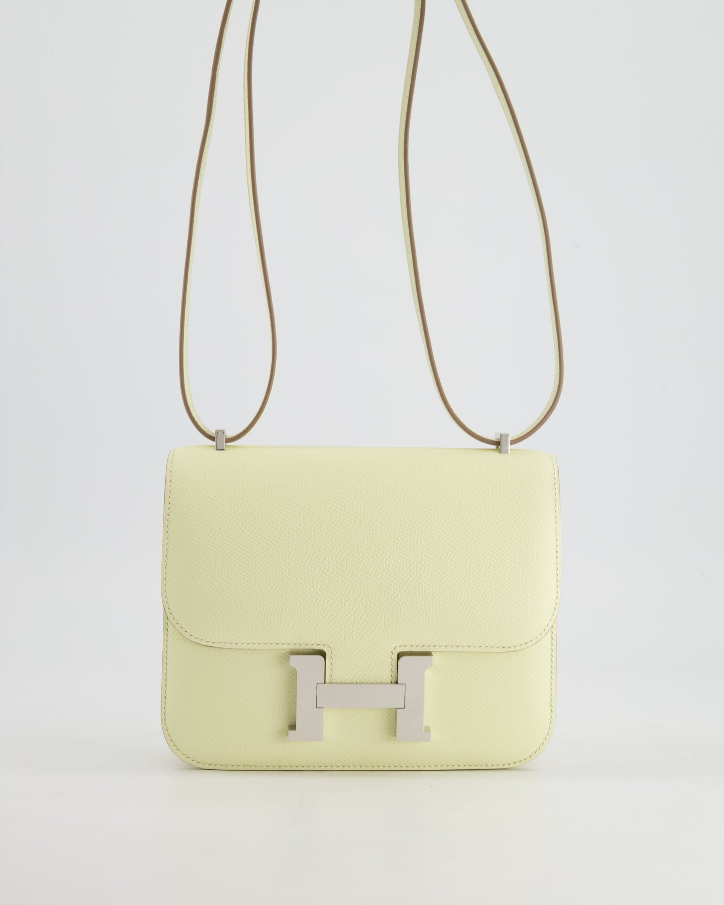 *NEW COLOUR* Hermes Constance III 18 Miroir Bag in Jaune Milton Epsom Leather with Palladium Hardware