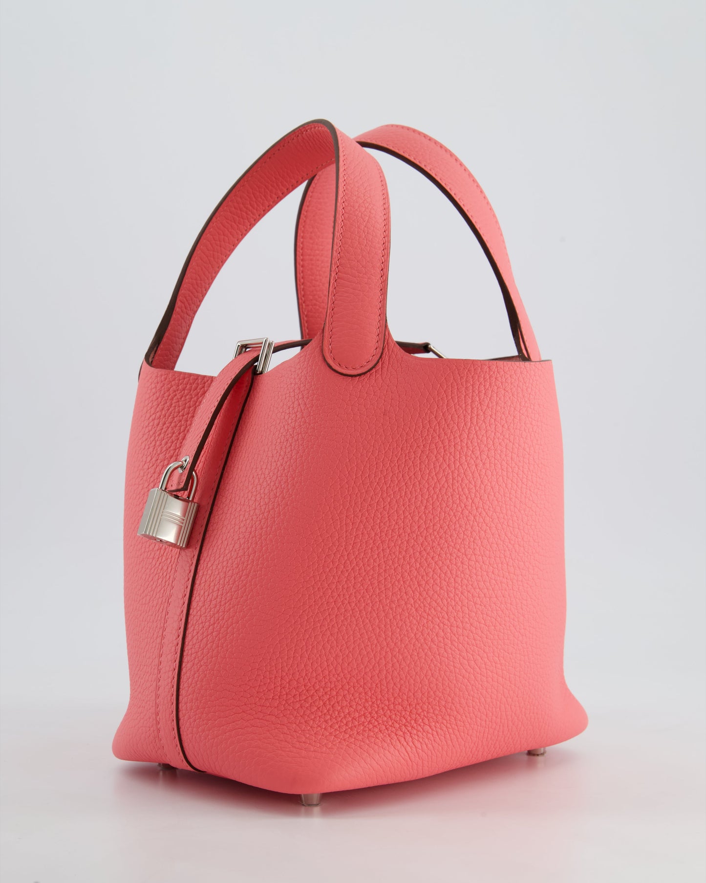 *HOT* Hermes Picotin Lock Bag 18cm in Rose Azalee Clemence Leather with Palladium Hardware