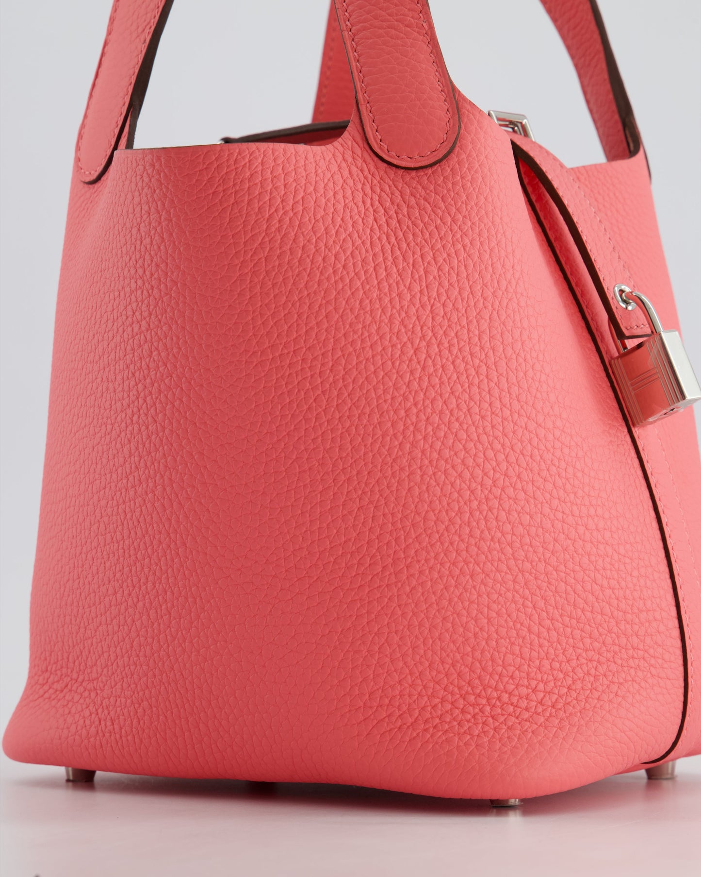 *HOT* Hermes Picotin Lock Bag 18cm in Rose Azalee Clemence Leather with Palladium Hardware