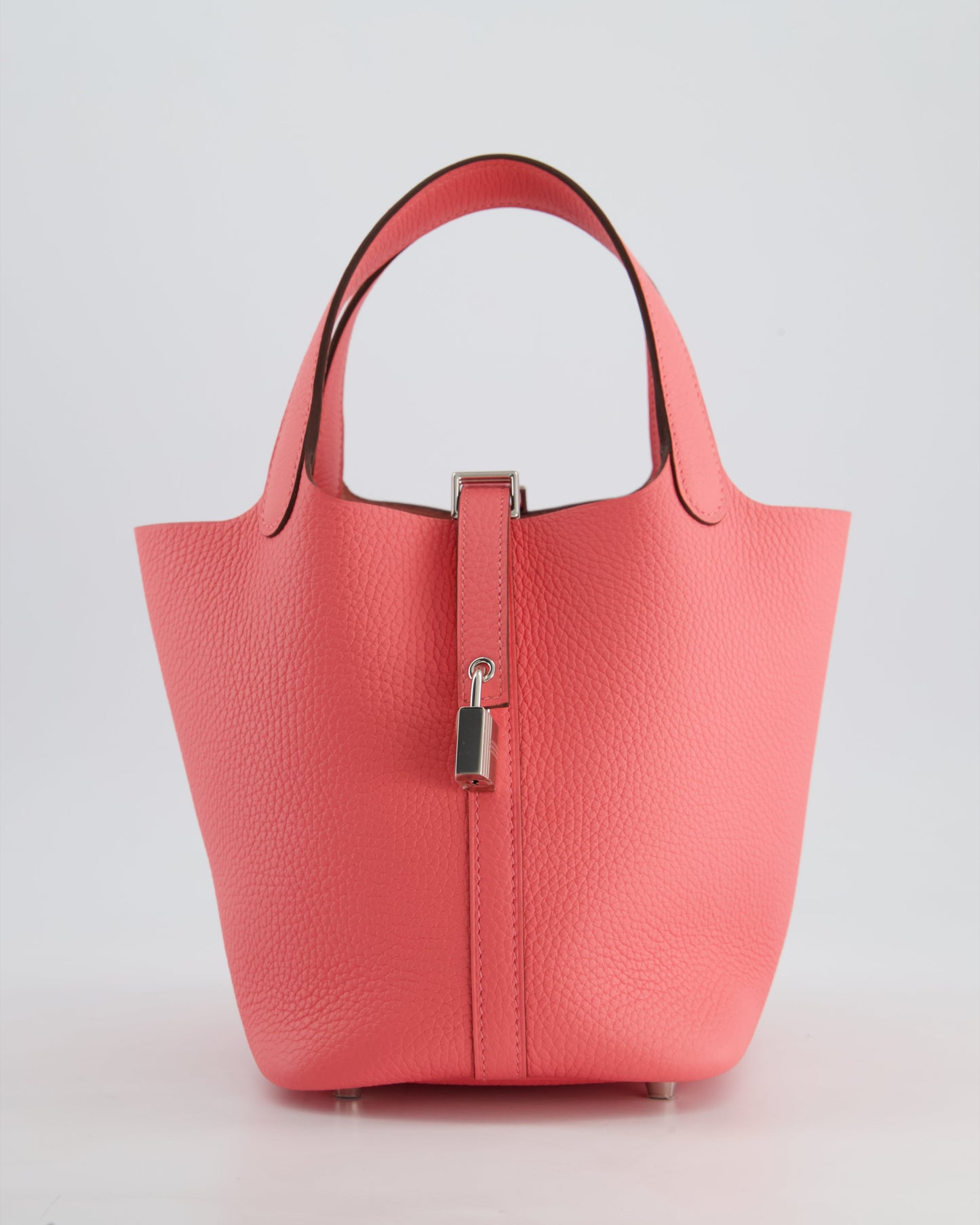 *HOT* Hermes Picotin Lock Bag 18cm in Rose Azalee Clemence Leather with Palladium Hardware