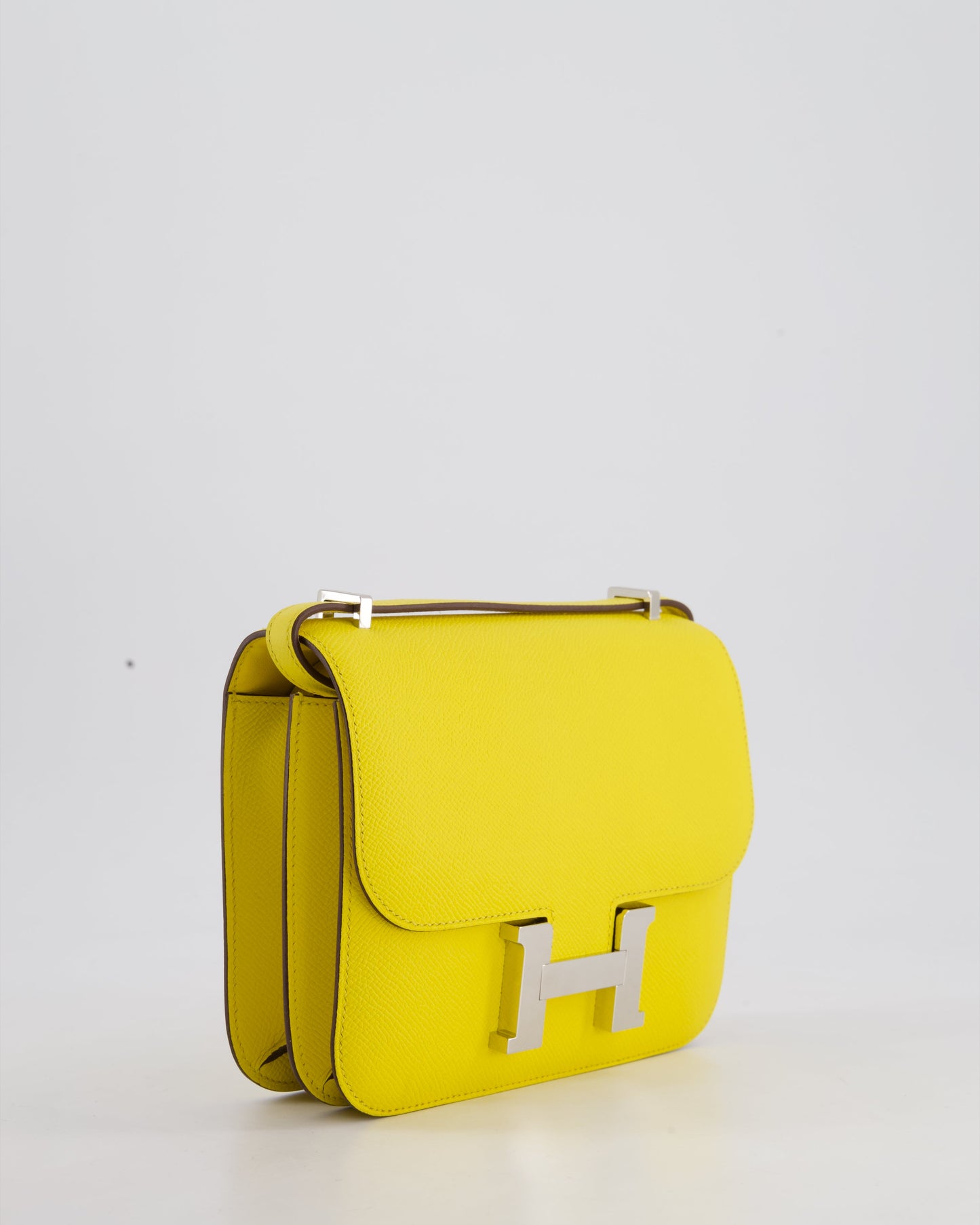 Hermes Constance III 18 Miroir Bag in Jaune De Naples Epsom Leather with Palladium Hardware