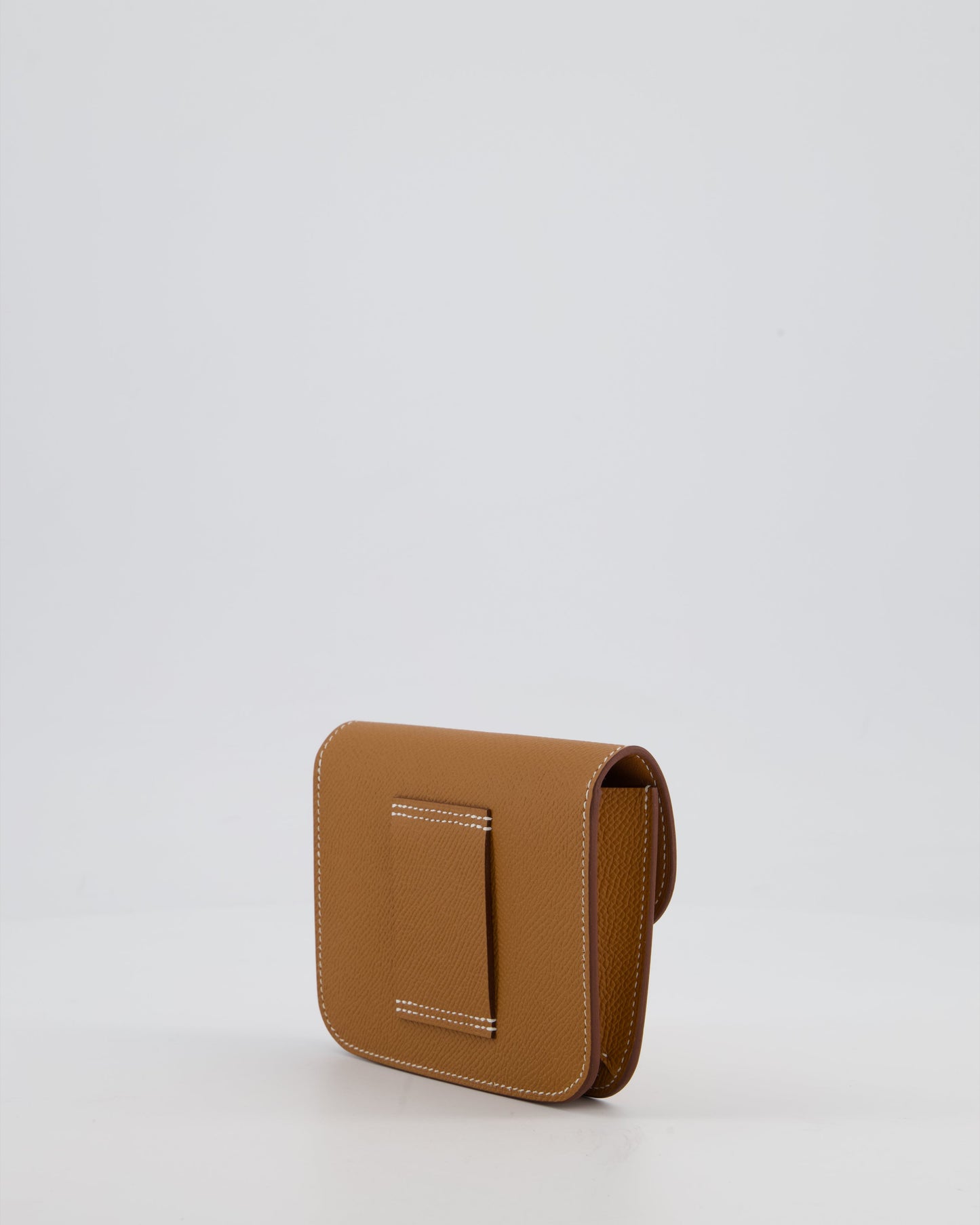 Hermes Constance Slim Belt Wallet Bag in Gold Epsom Leather with Pocket and Gold Hardware