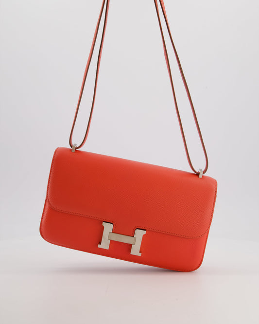Hermes Constance Elan Bag in Rose Jaipur Epsom Leather with Palladium Hardware