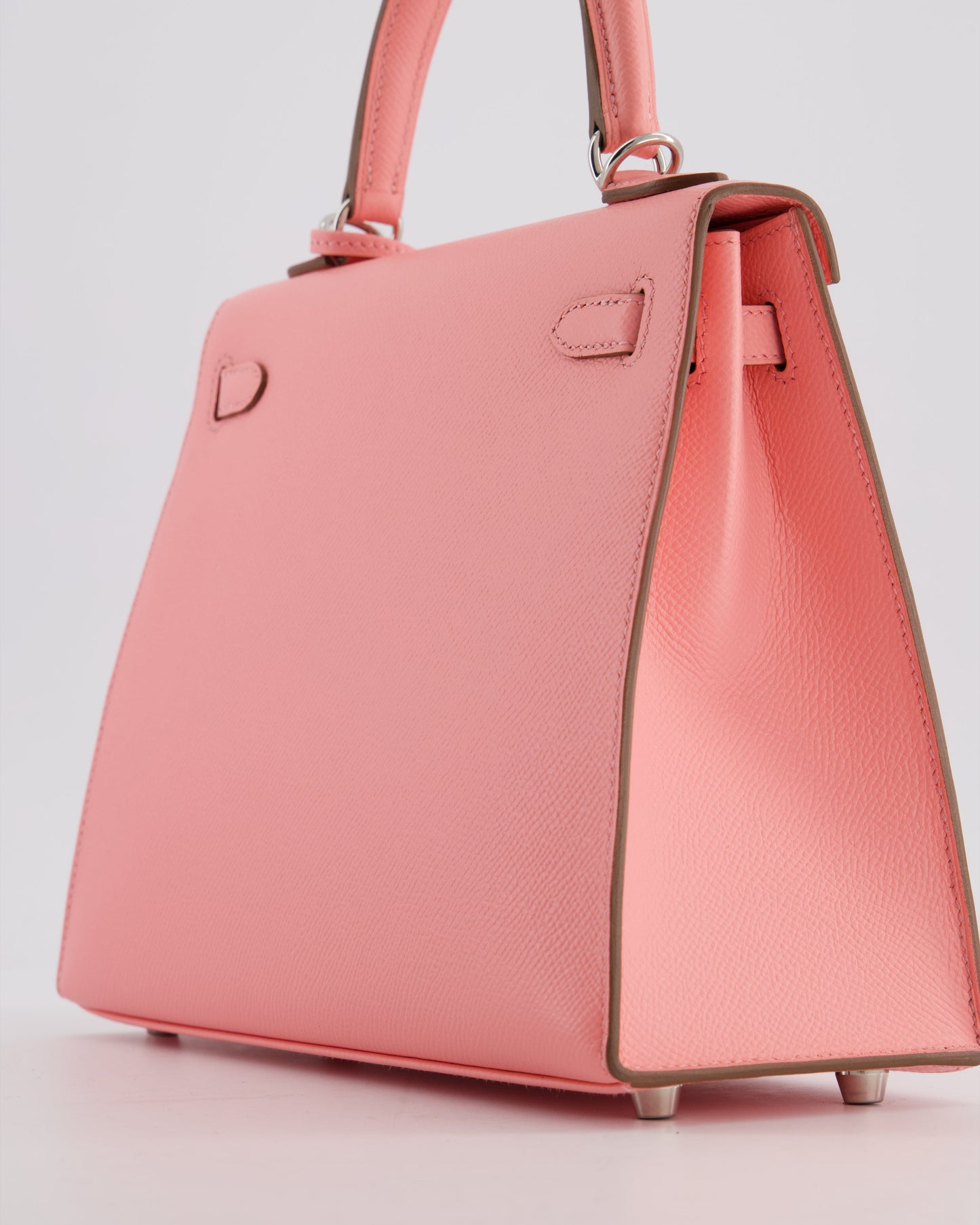 *RARE* Hermes Kelly 25 Sellier Bag in Rose Confetti in Epsom Leather with Palladium Hardware