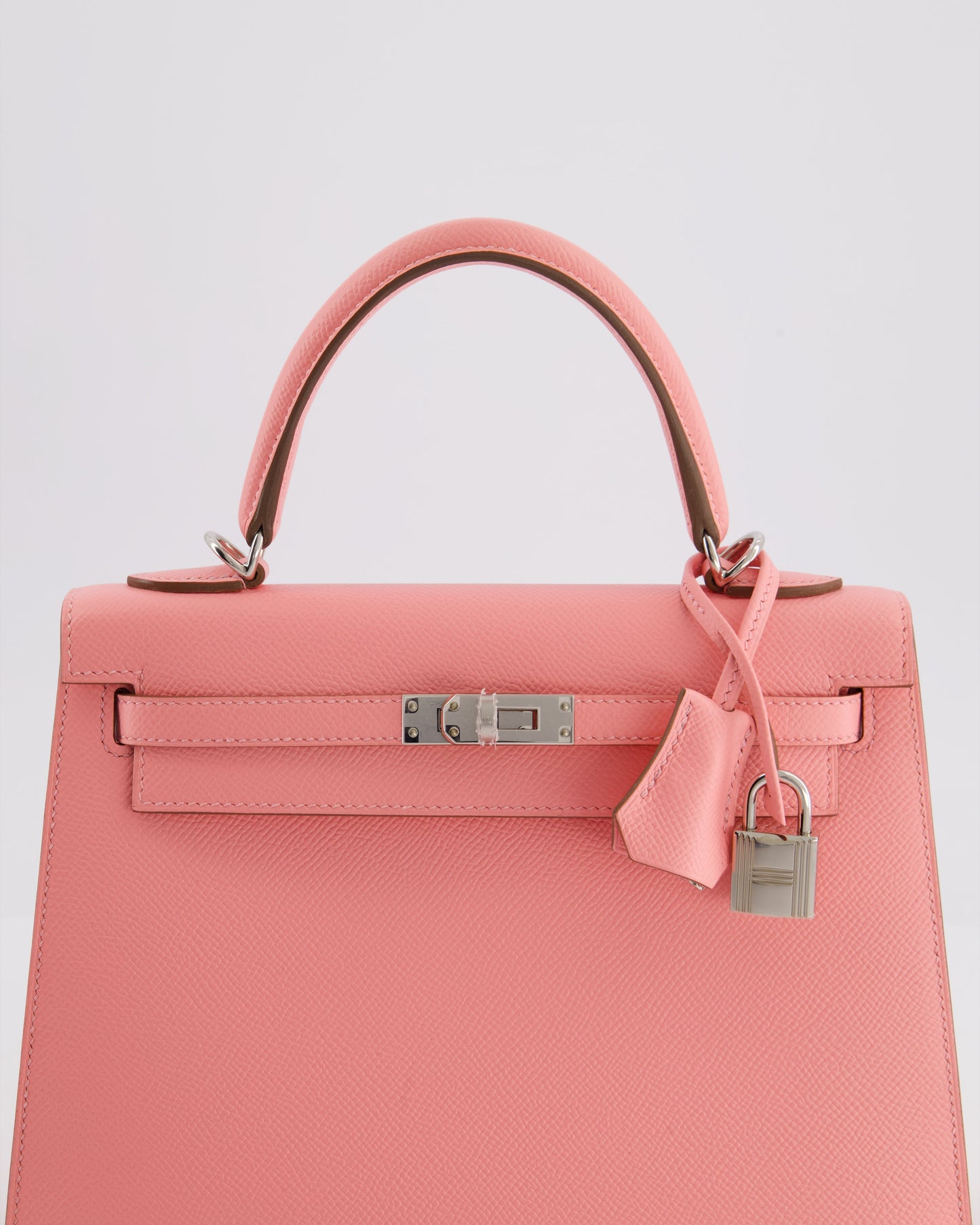 *RARE* Hermes Kelly 25 Sellier Bag in Rose Confetti in Epsom Leather with Palladium Hardware