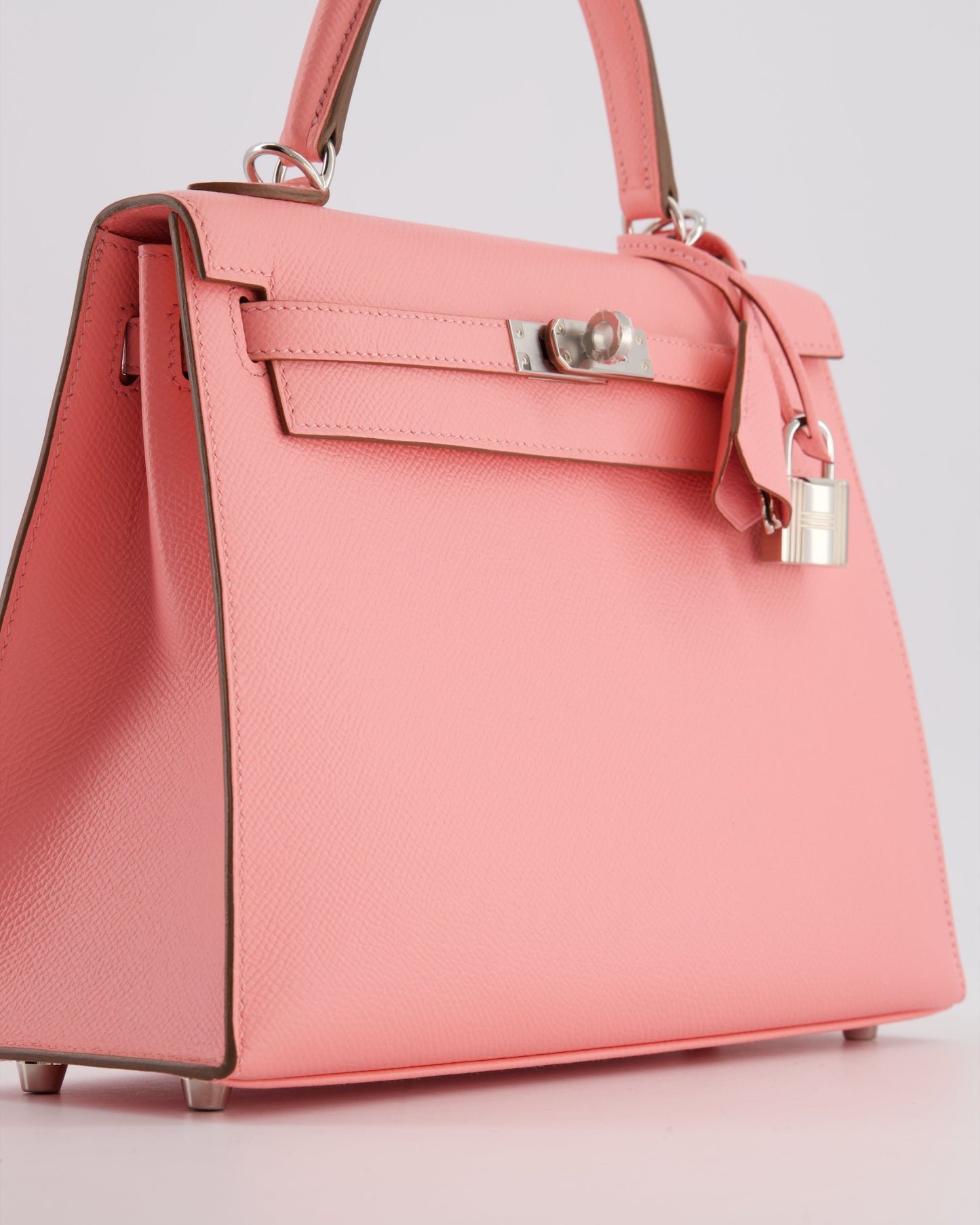 *RARE* Hermes Kelly 25 Sellier Bag in Rose Confetti in Epsom Leather with Palladium Hardware