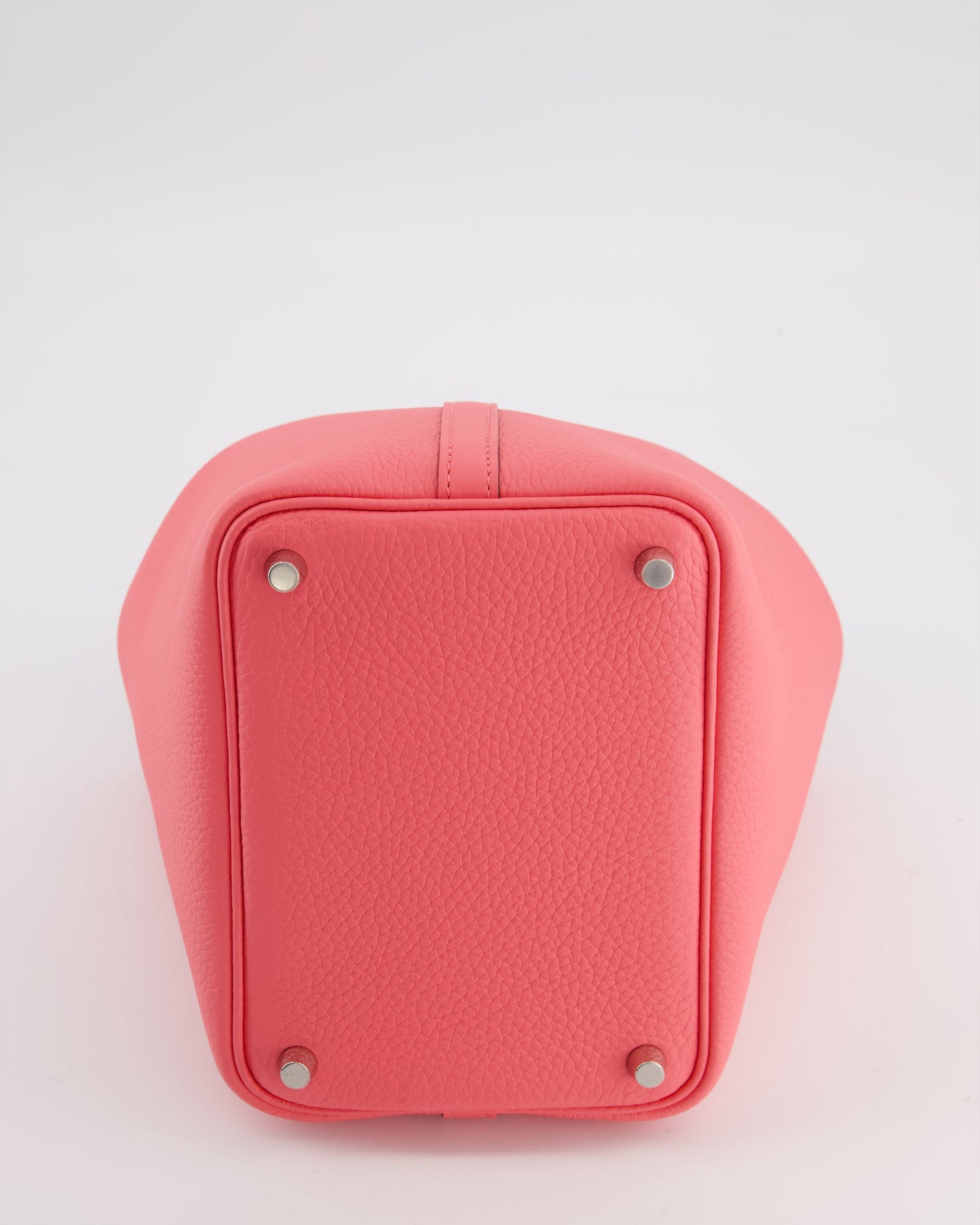 Hermes Picotin Lock 18 Bag in Rose Azalee Clemence Leather with Palladium Hardware