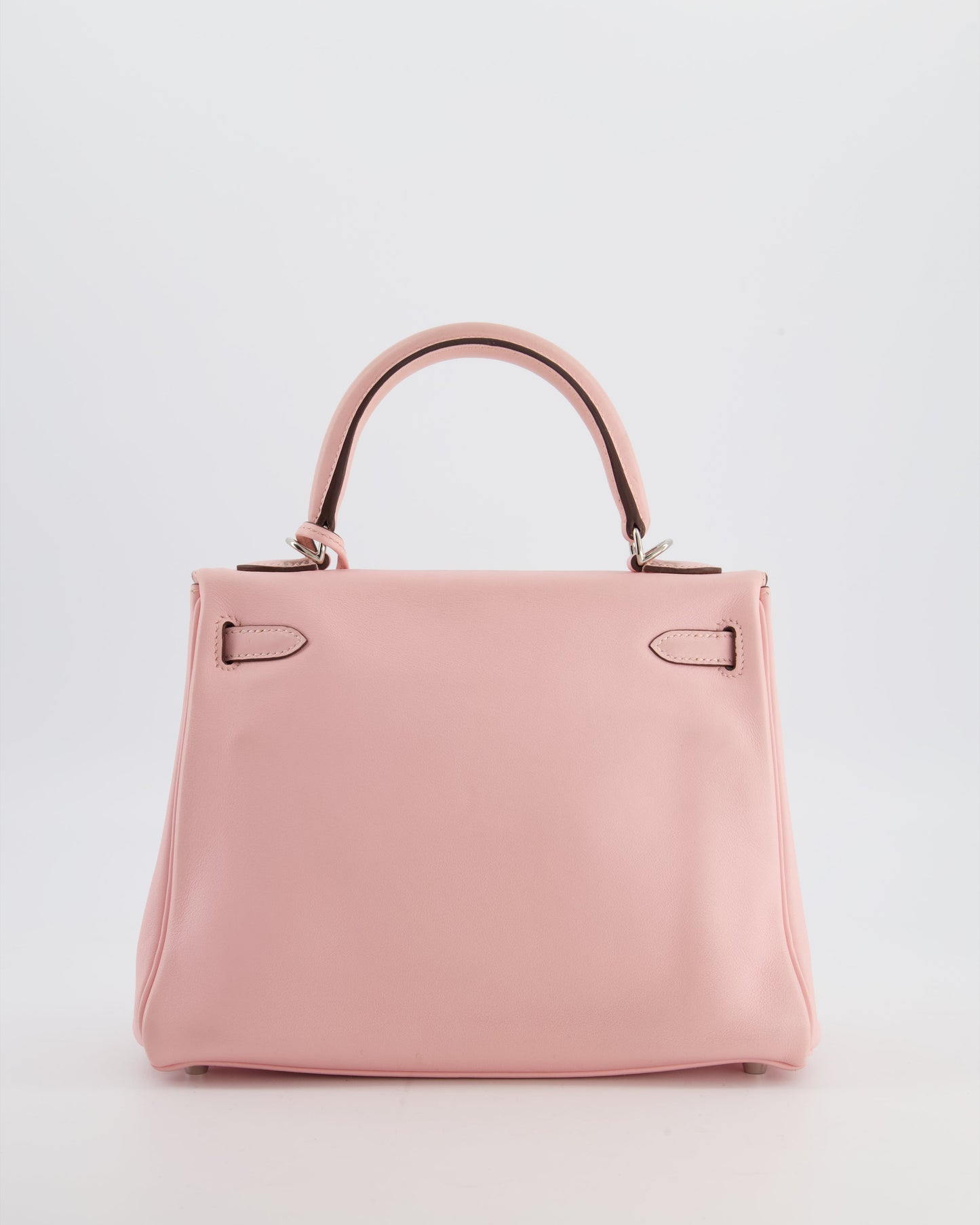 Hermes Kelly 25 Retourne Bag in Rose Sakura Swift Leather with Palladium Hardware