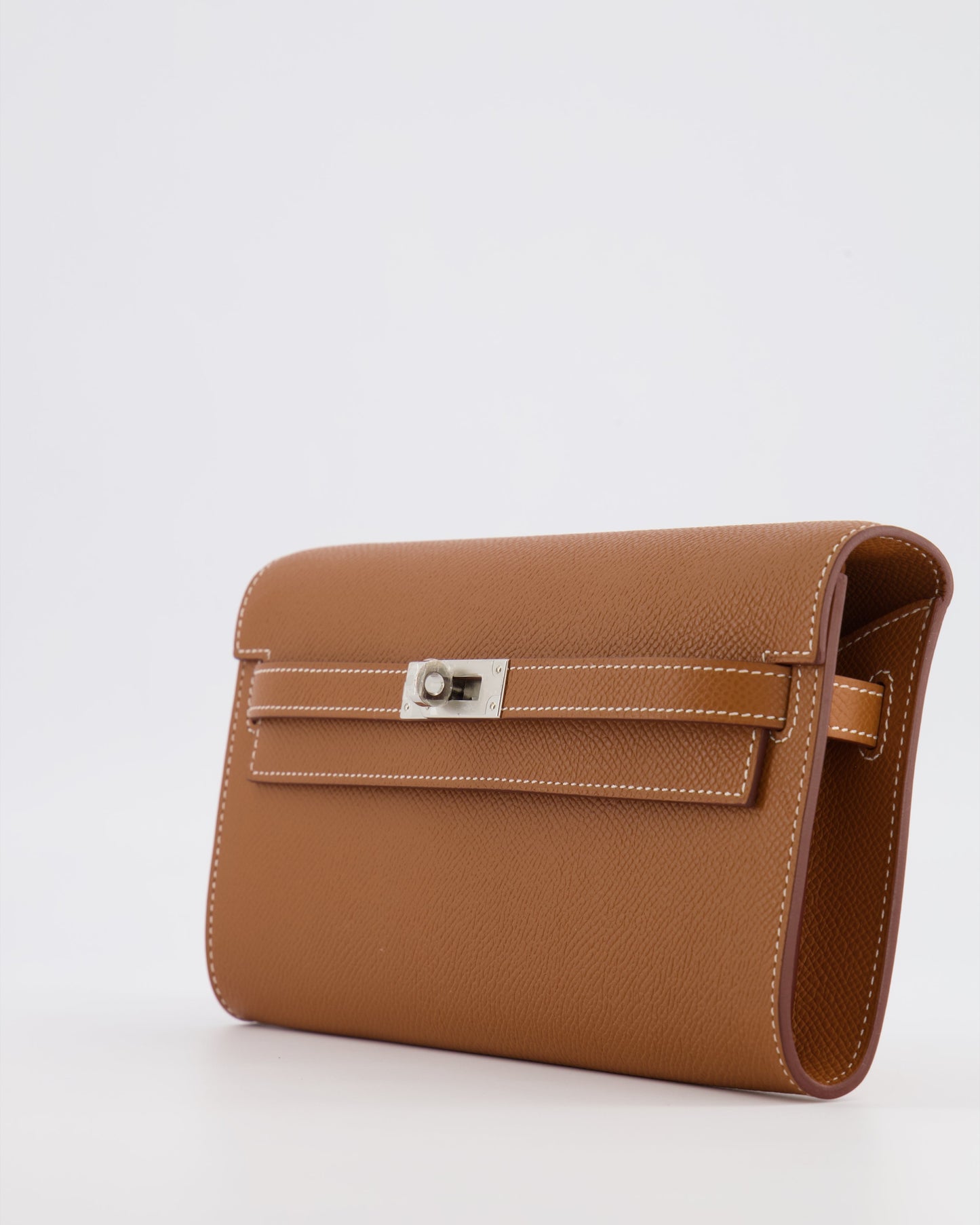 Hermes Kelly To Go Bag in Gold Epsom Leather with Palladium Hardware