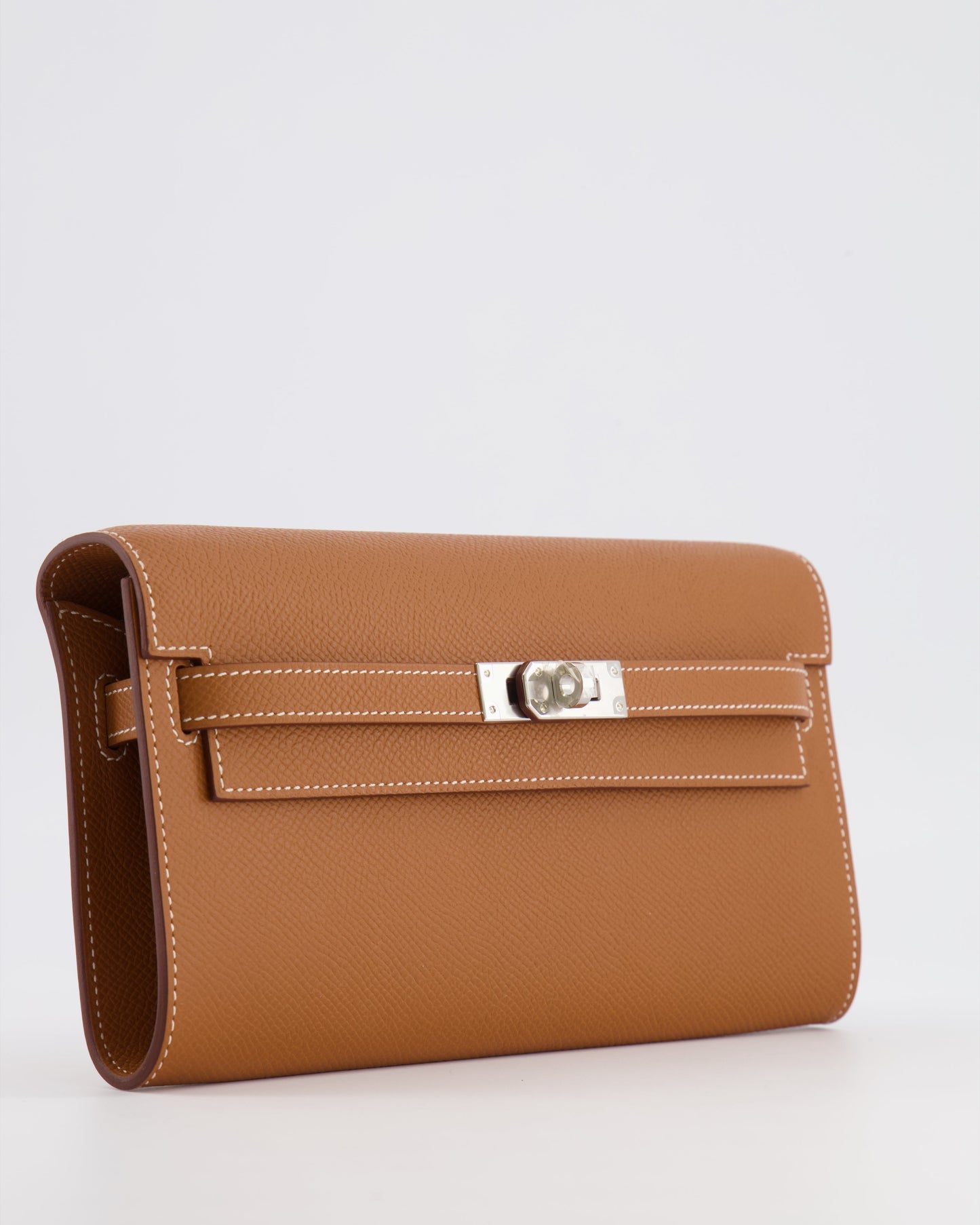 Hermes Kelly To Go Bag in Gold Epsom Leather with Palladium Hardware
