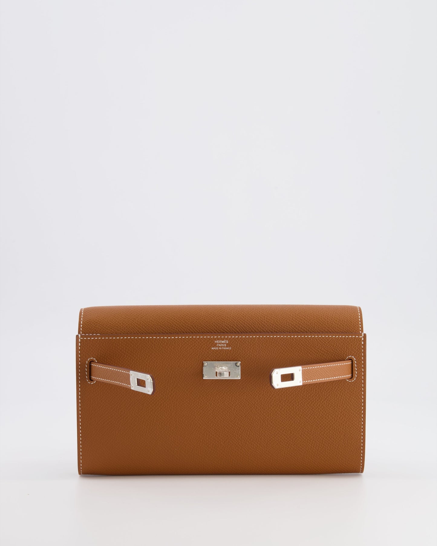 Hermes Kelly To Go Bag in Gold Epsom Leather with Palladium Hardware