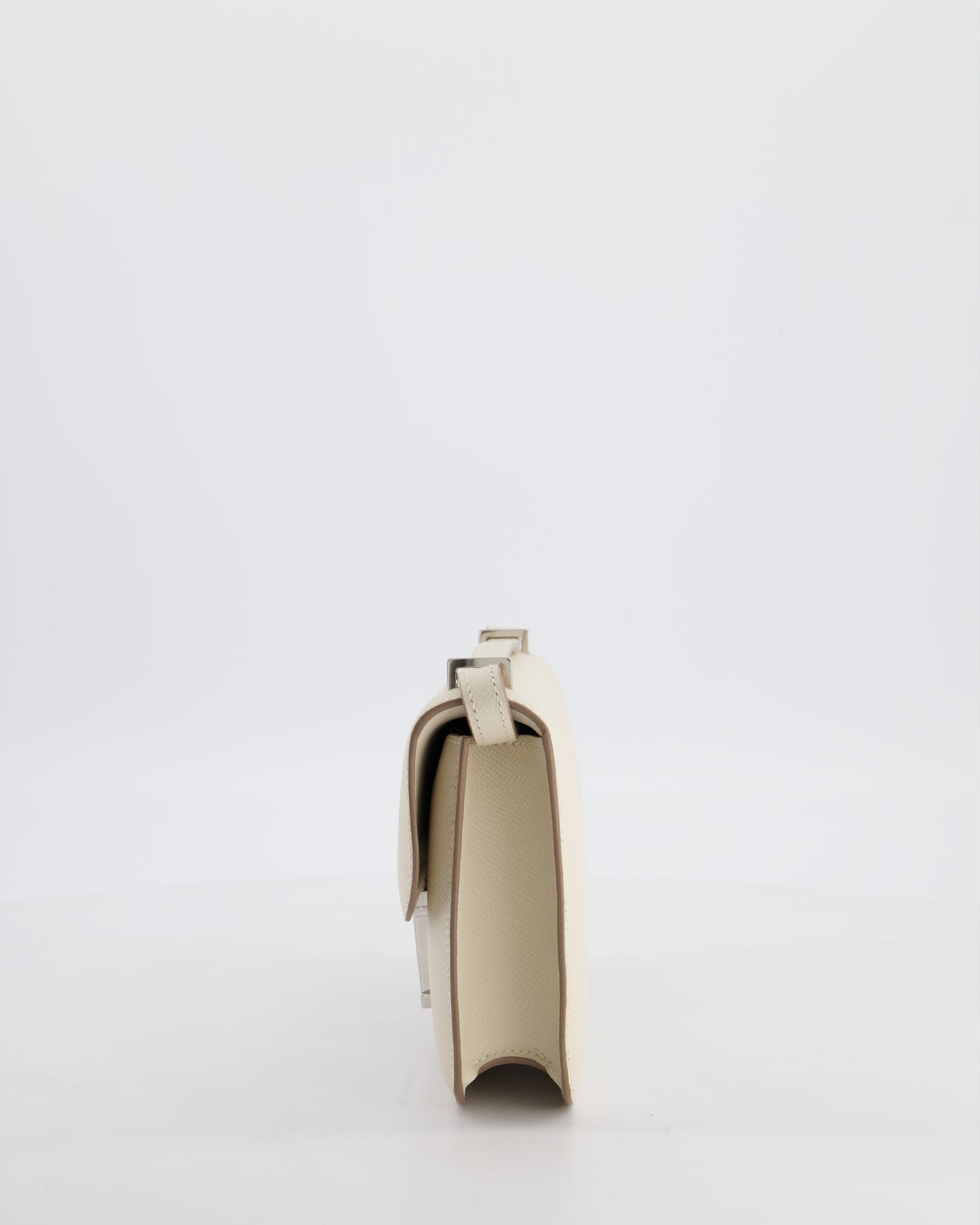 *NEW RELEASE* Hermes Constance 1-Elan Miroir Bag in Craie Epsom Leather with Palladium Hardware