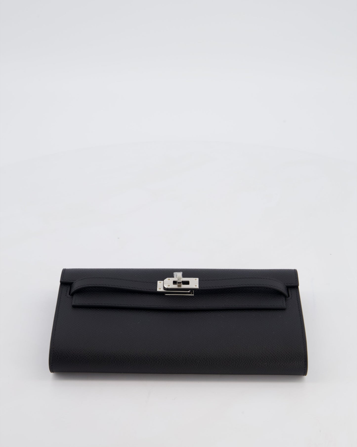 Hermes Kelly To Go Bag in Noir Epsom Leather with Palladium Hardware