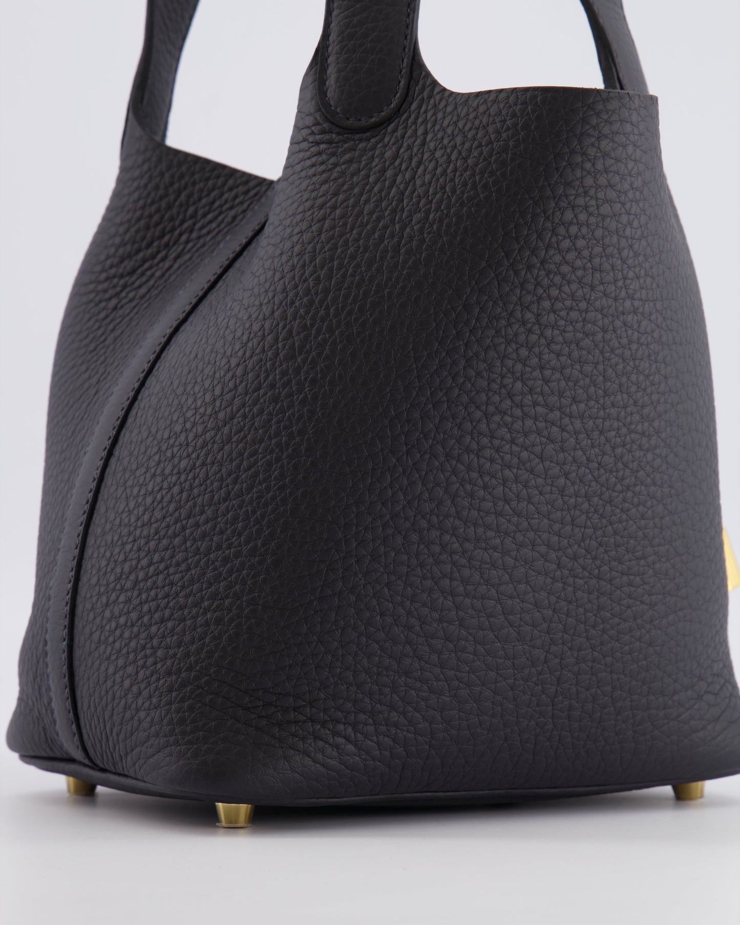Hermes Picotin Lock 18 Bag in Caban Clemence Leather with Gold Hardware