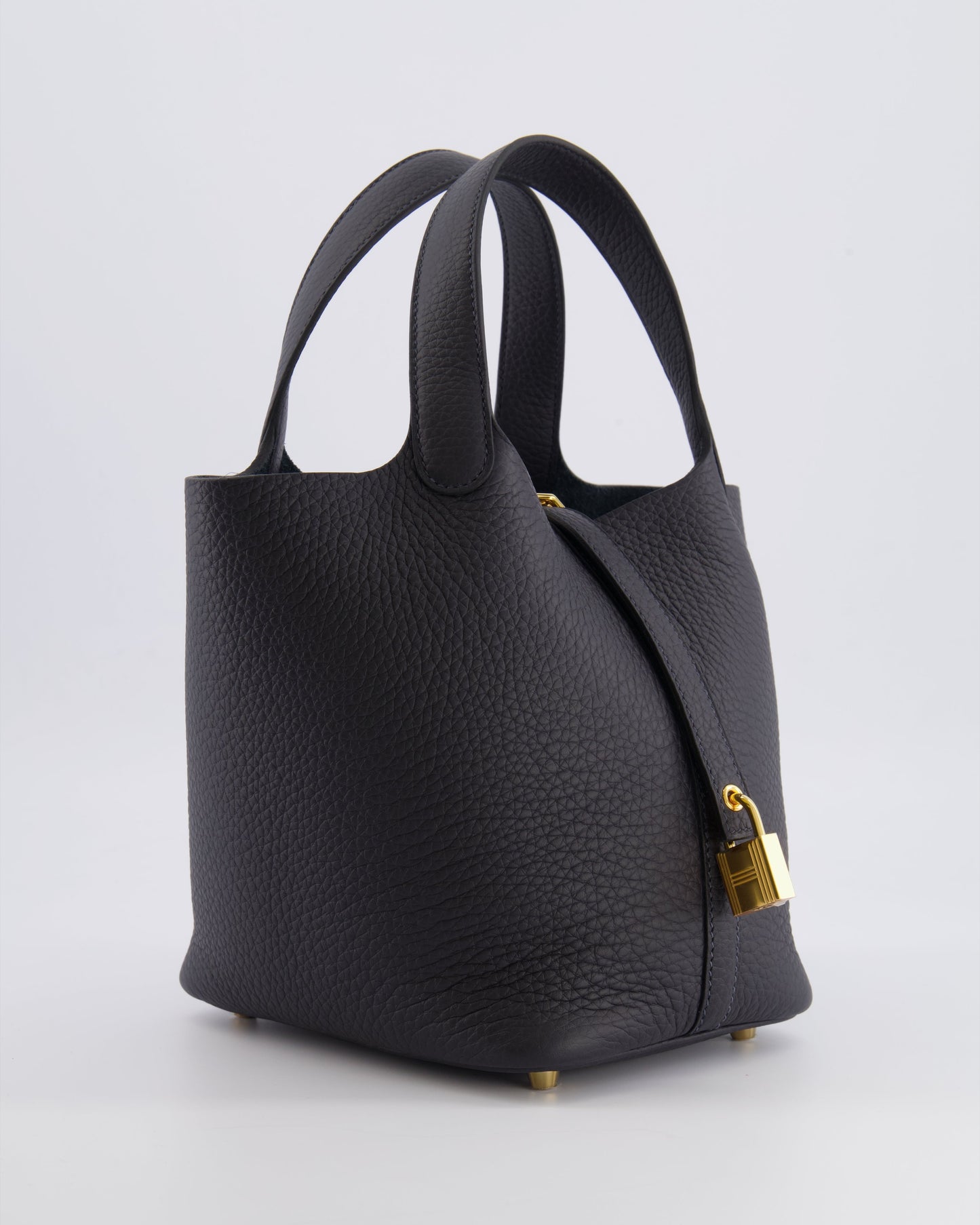 Hermes Picotin Lock 18 Bag in Caban Clemence Leather with Gold Hardware