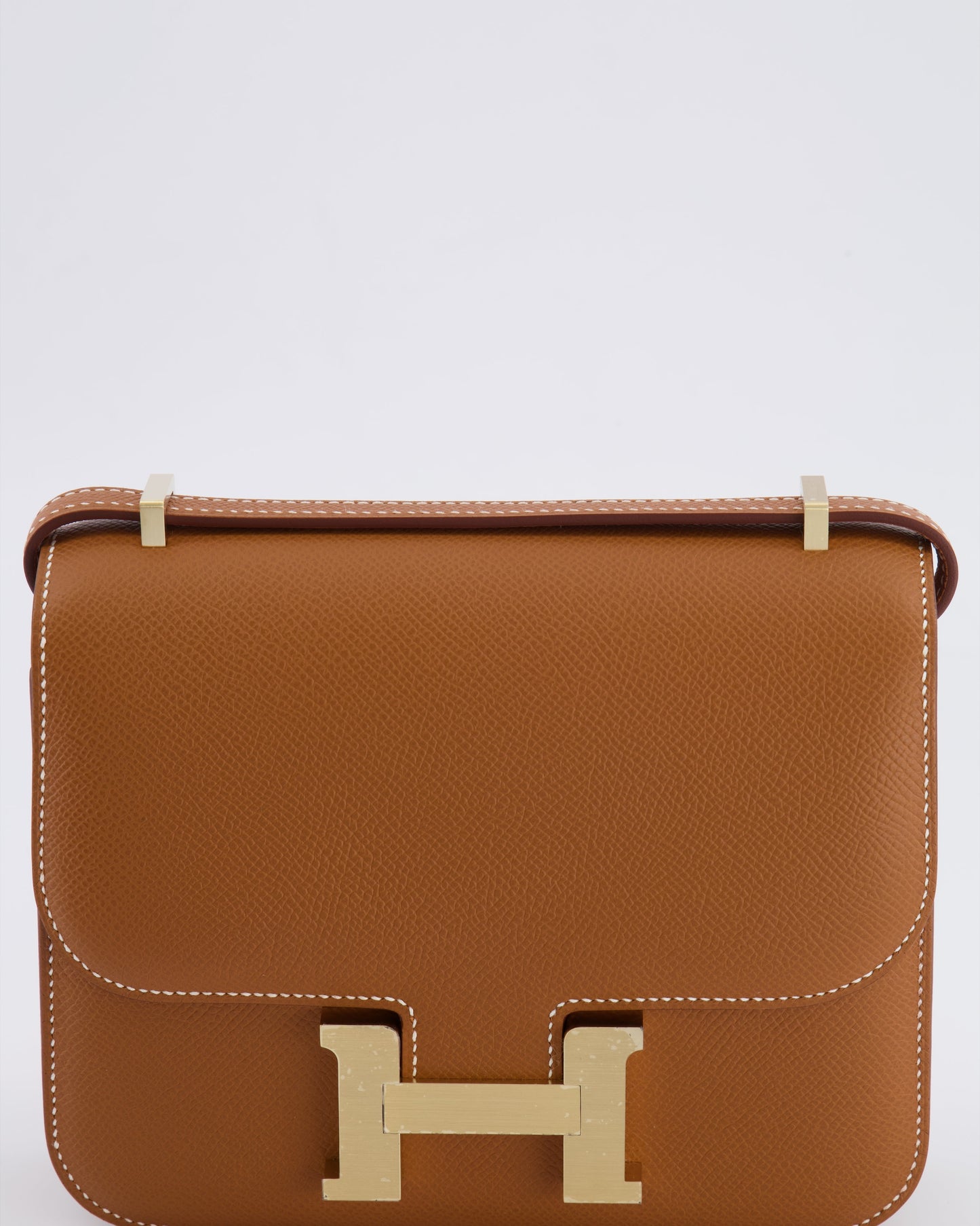 *RARE* Hermes Constance III 18 Miroir Bag in Gold Epsom Leather with Brushed Permabrass Hardware