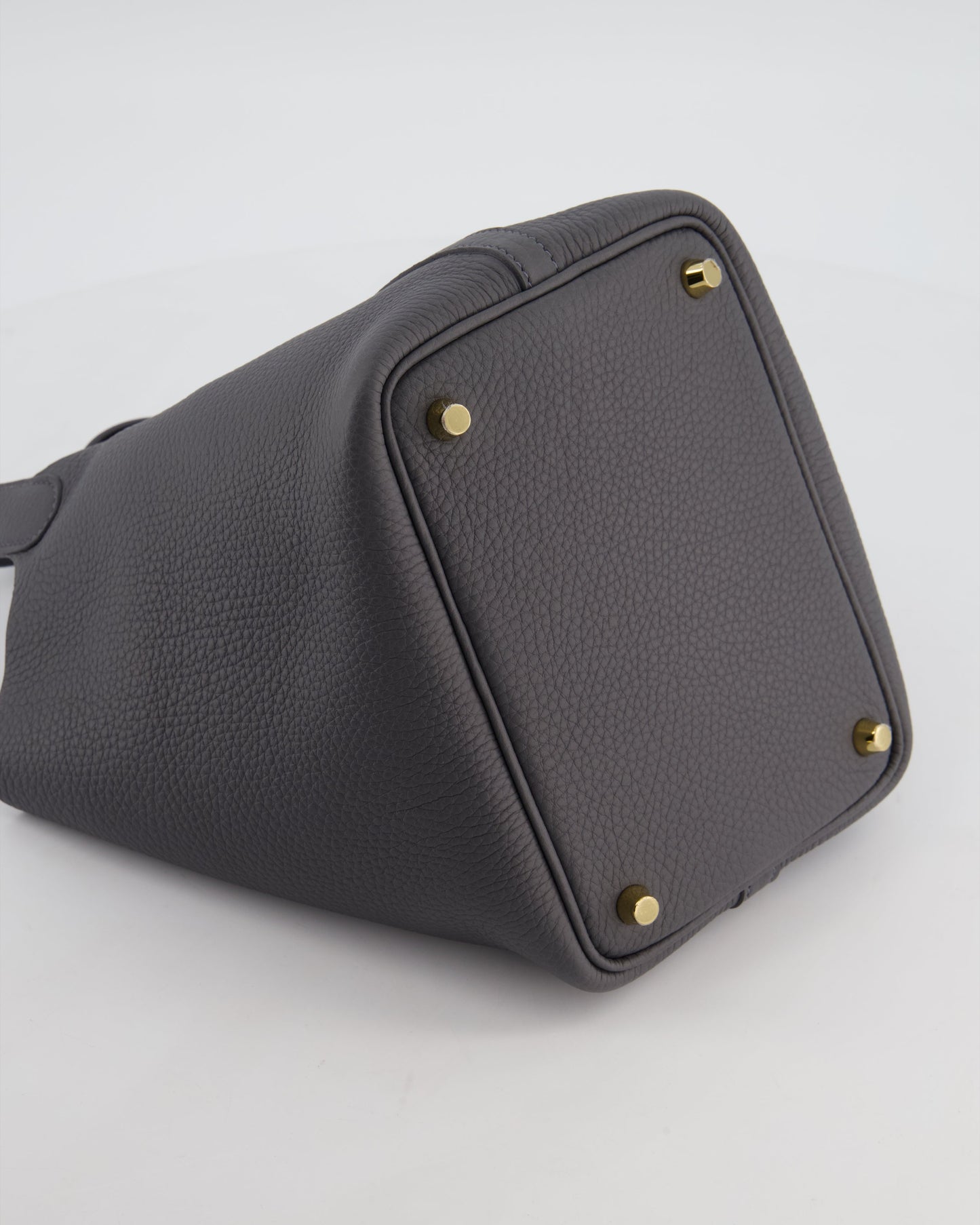 Hermes Picotin Lock 18 Bag in Ardoise Clemence Leather with Permabrass Hardware